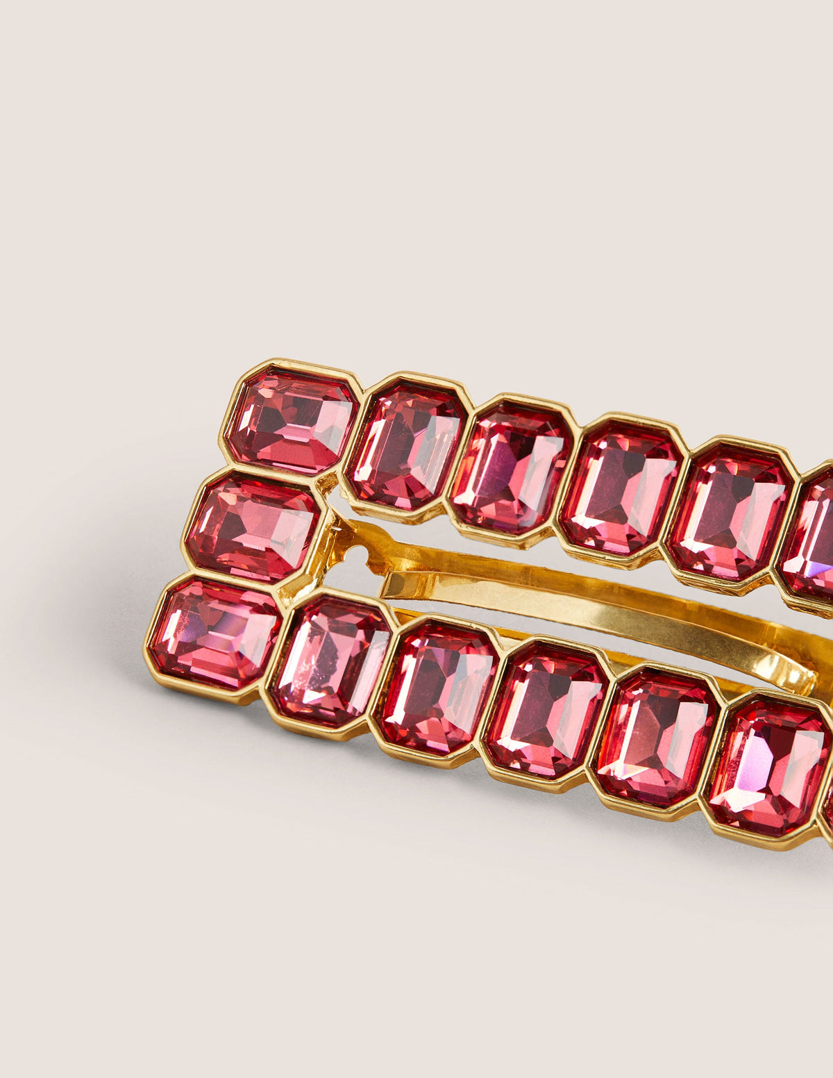 Large Jewel Hair Slide-Pink - Image 2