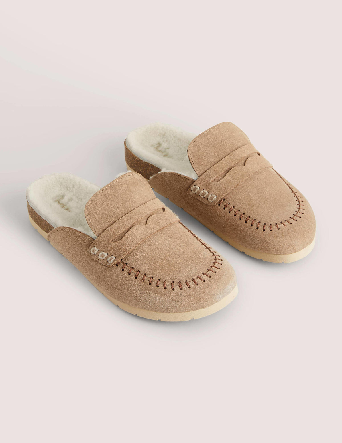 Shearling Loafer Slippers-Acorn - Image 2