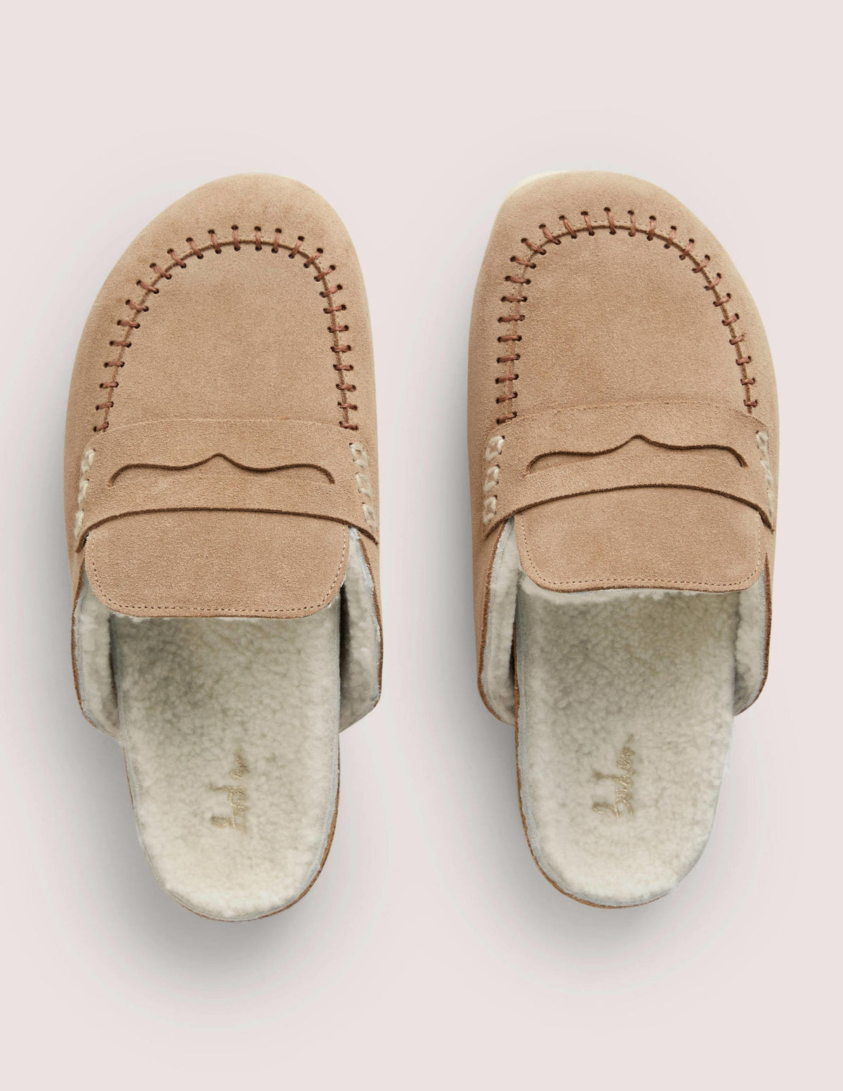 Shearling Loafer Slippers-Acorn-4