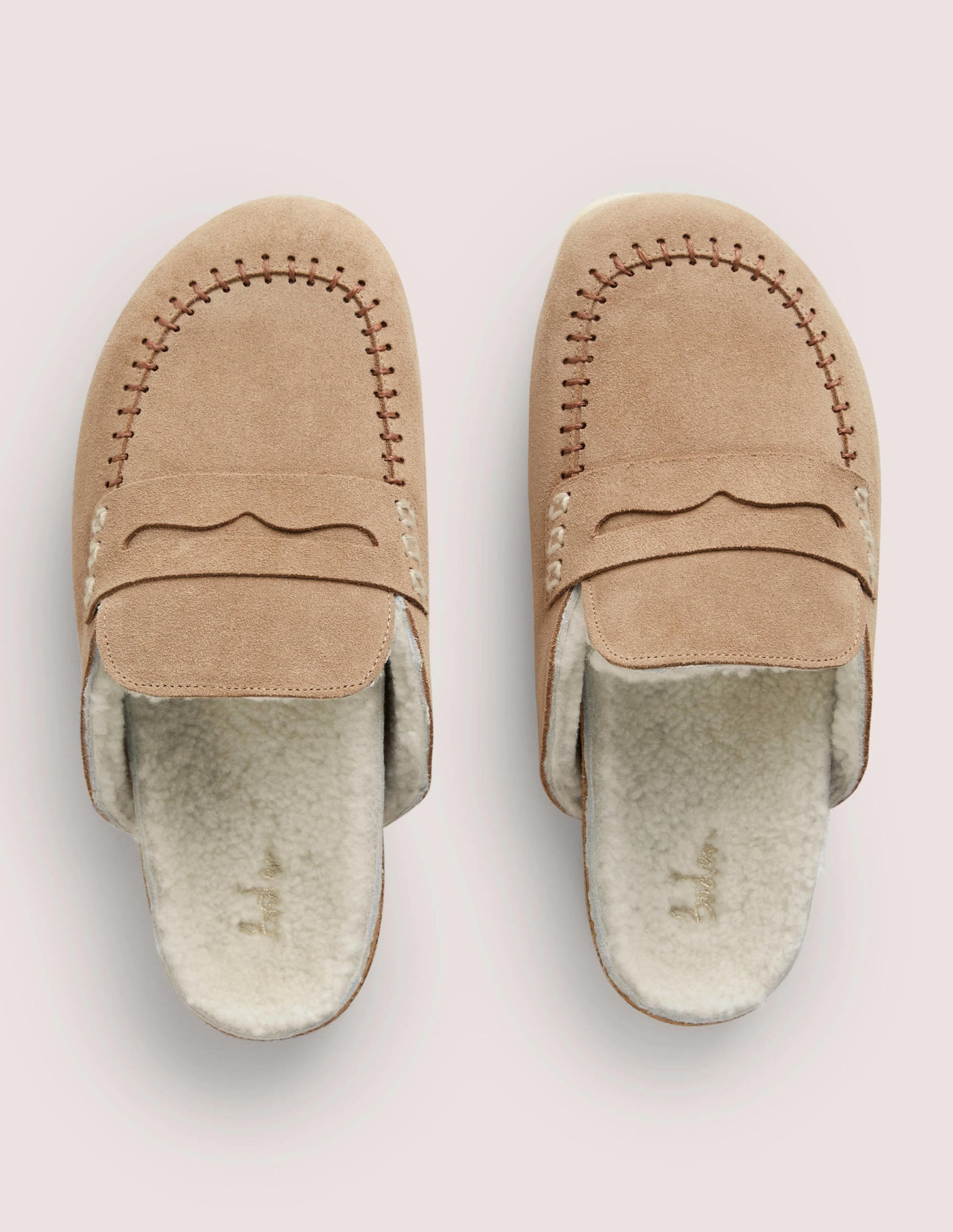 Shearling Loafer Slippers-Acorn - Image 4