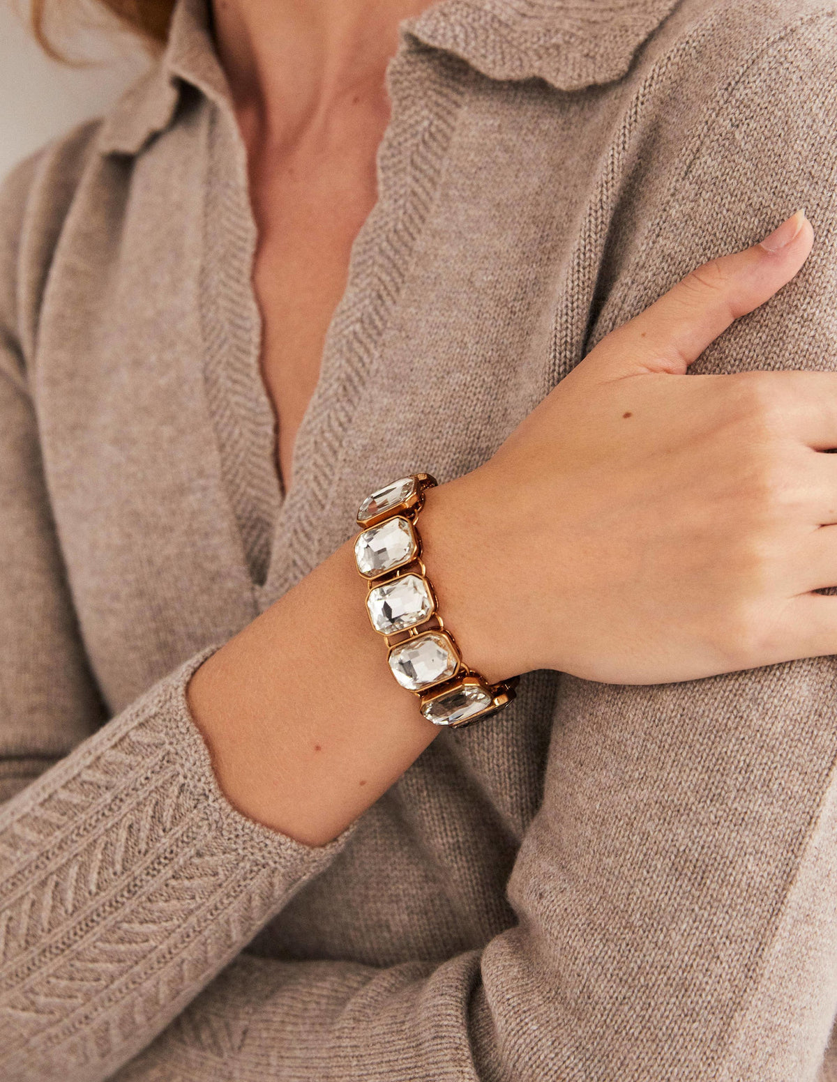 Jewelled Bracelet-Clear - Image 1