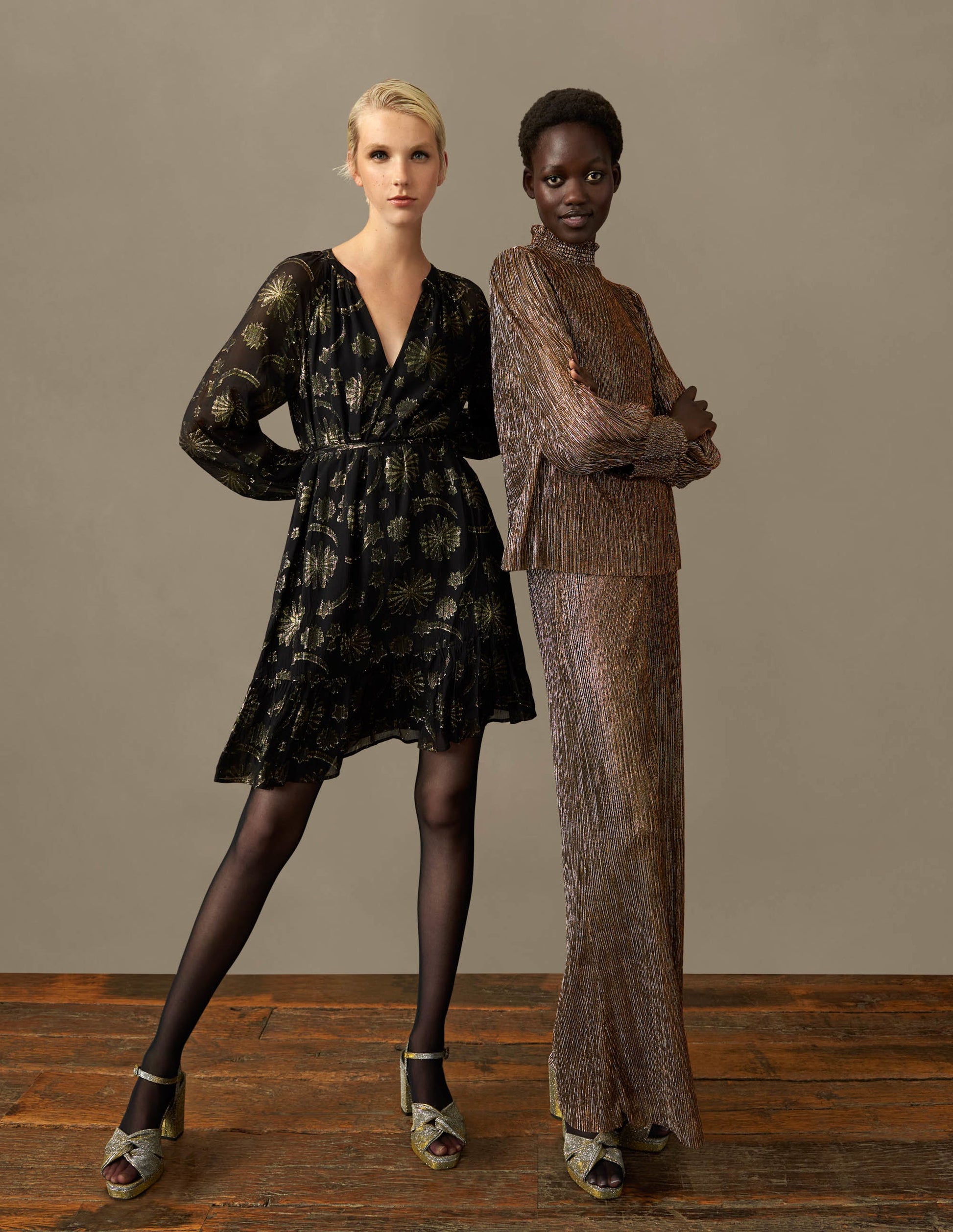 Swing Mini Party Dress-Firework Jacquard-7
