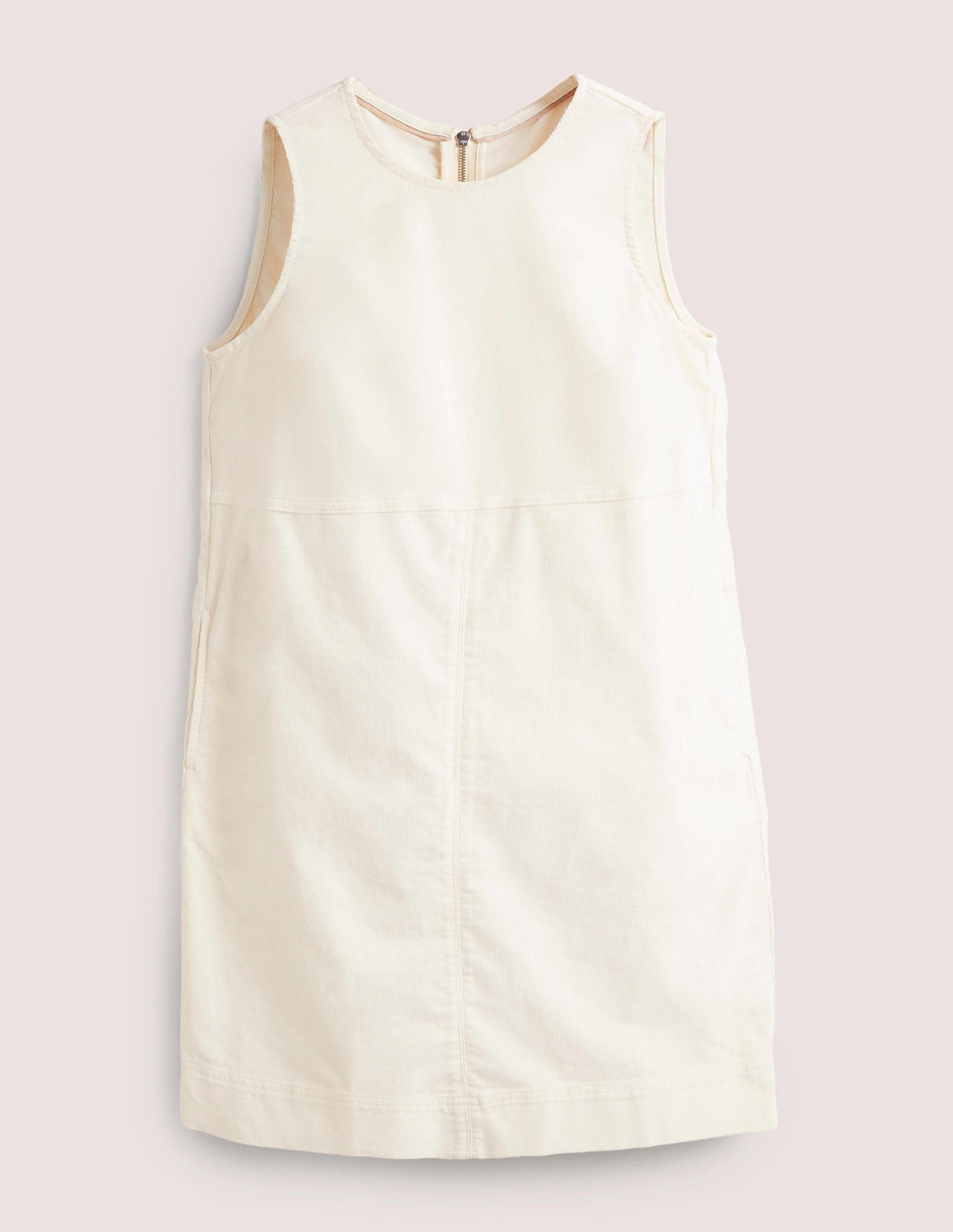 Evie Cord Shift Dress-Ecru-6