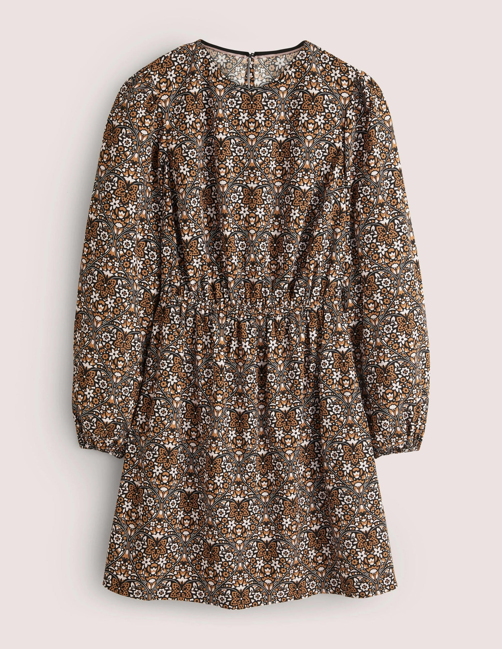 Crew Neck Dress-Dijon, Heart Bloom-6