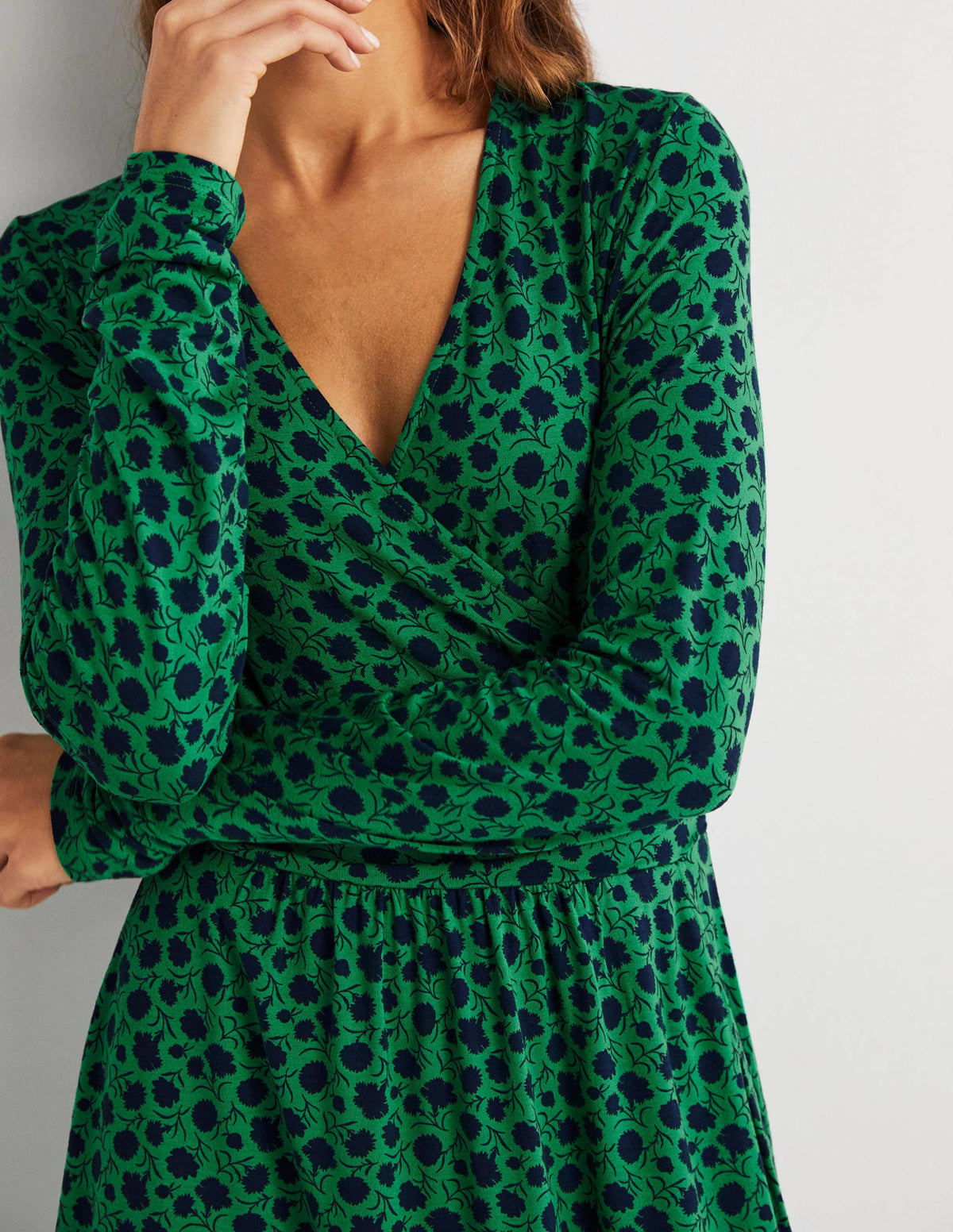 Layla Jersey Dress-Sapling, Leafy Bud - Image 2