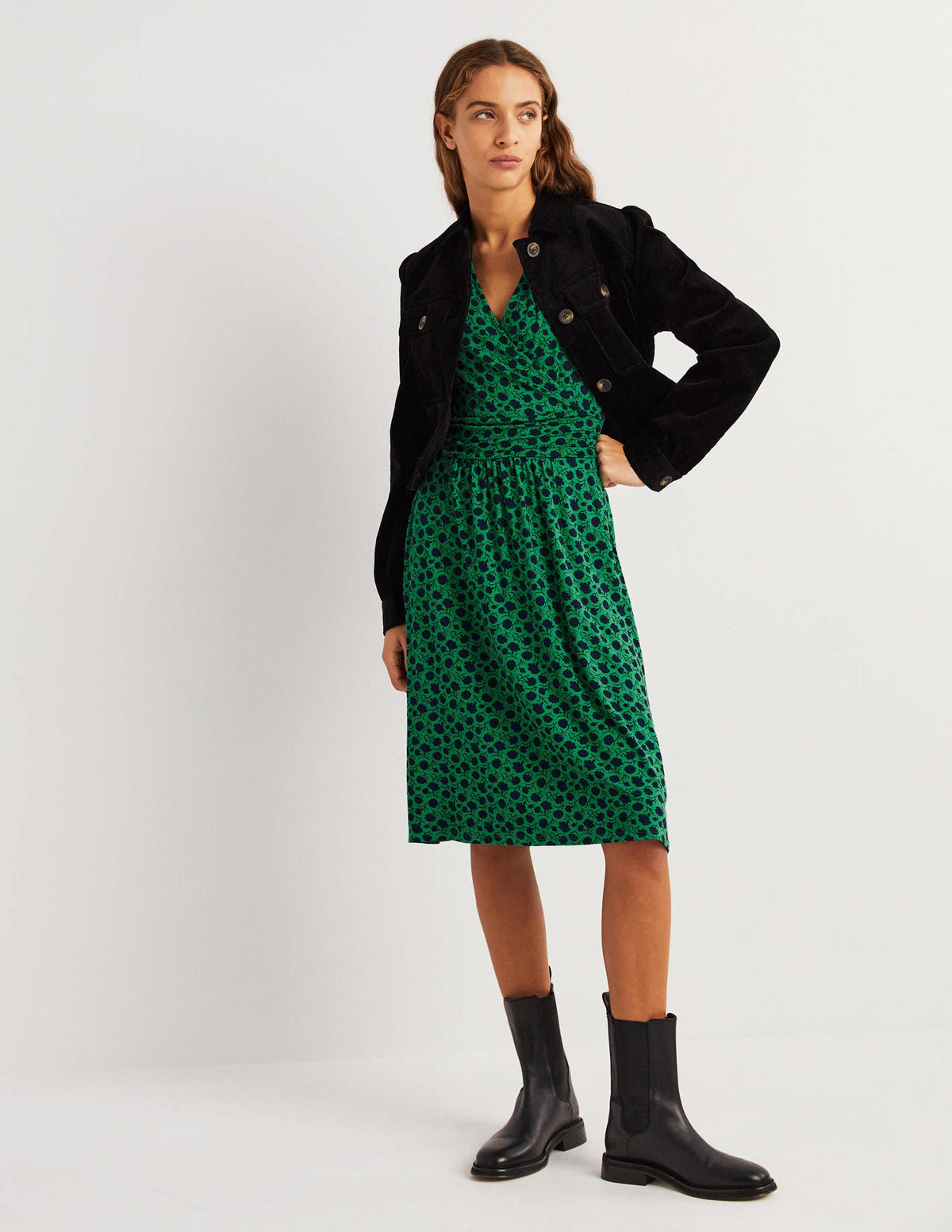 Layla Jersey Dress-Sapling, Leafy Bud - Image 5