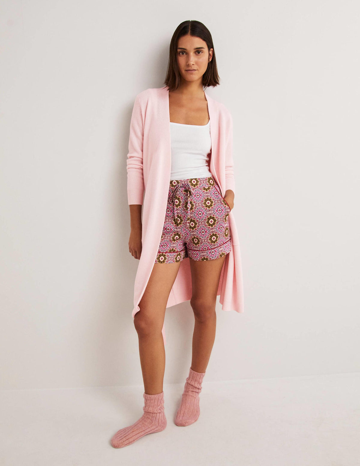 Cashmere Robe-Boto Pink - Image 1