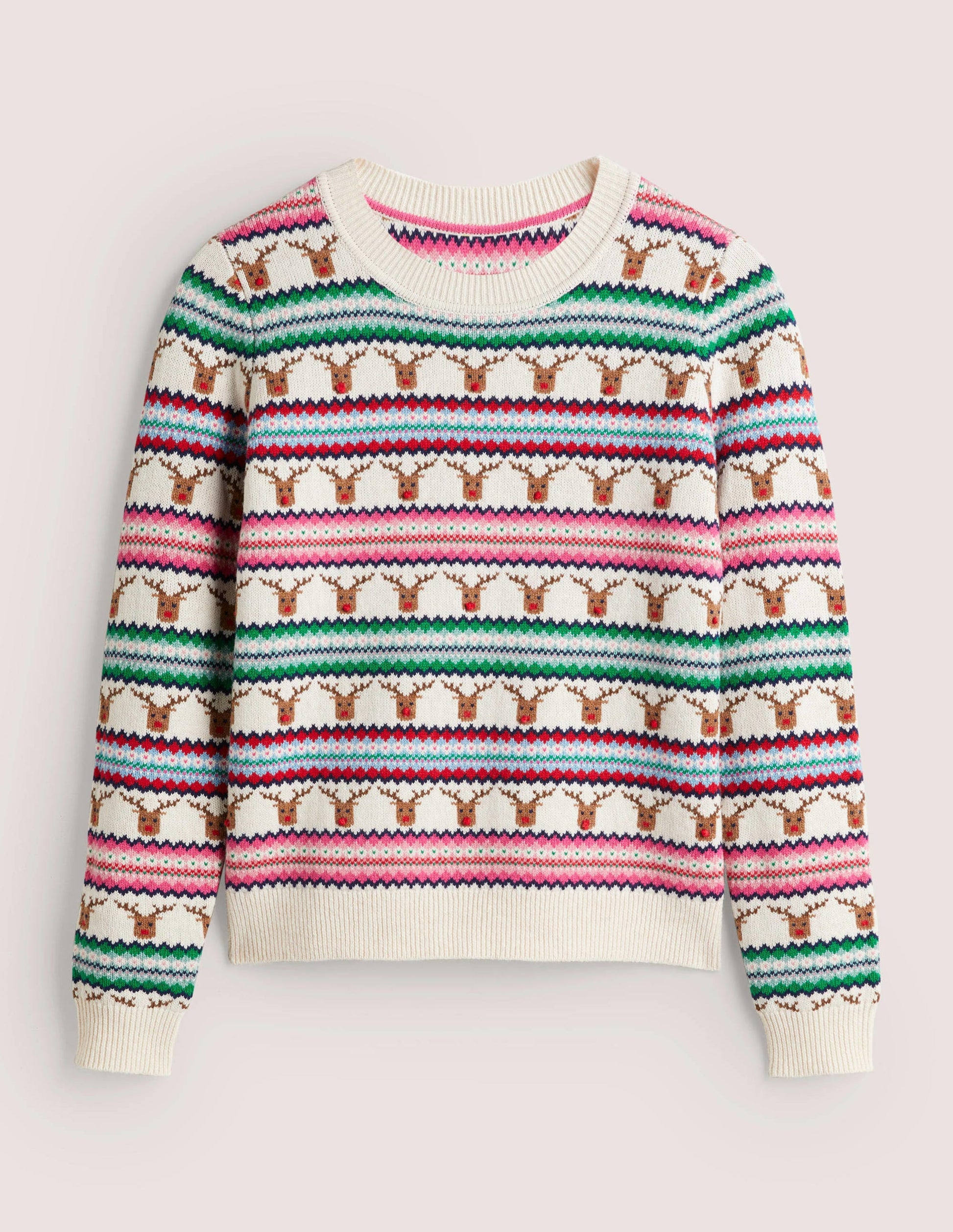 Reindeer Fair Isle Christmas Jumper-Reindeer Fair Isle-5