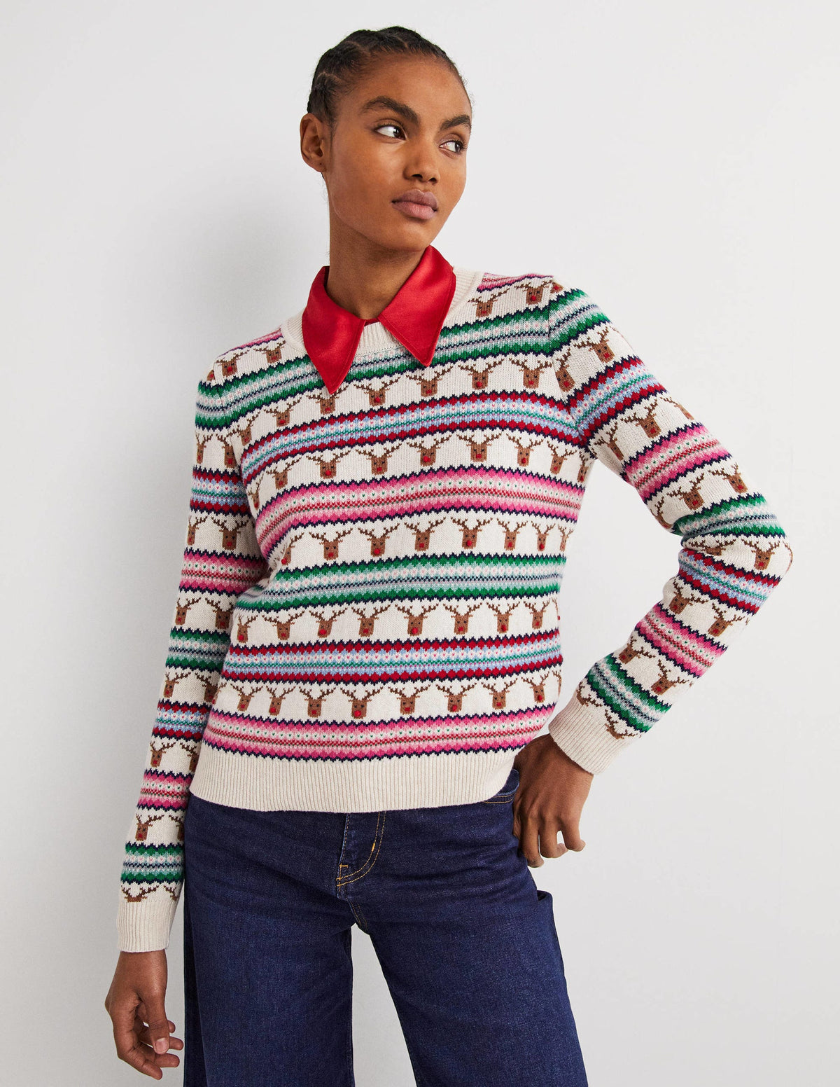 Reindeer Fair Isle Christmas Jumper-Reindeer Fair Isle-1