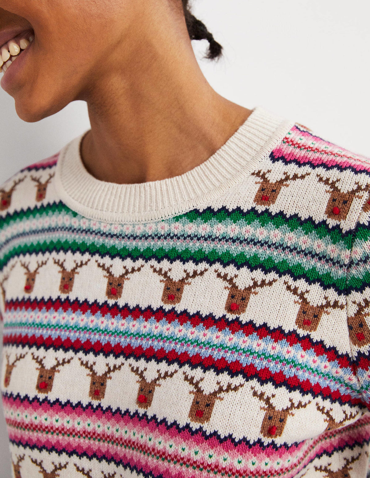Reindeer Fair Isle Christmas Jumper-Reindeer Fair Isle-2