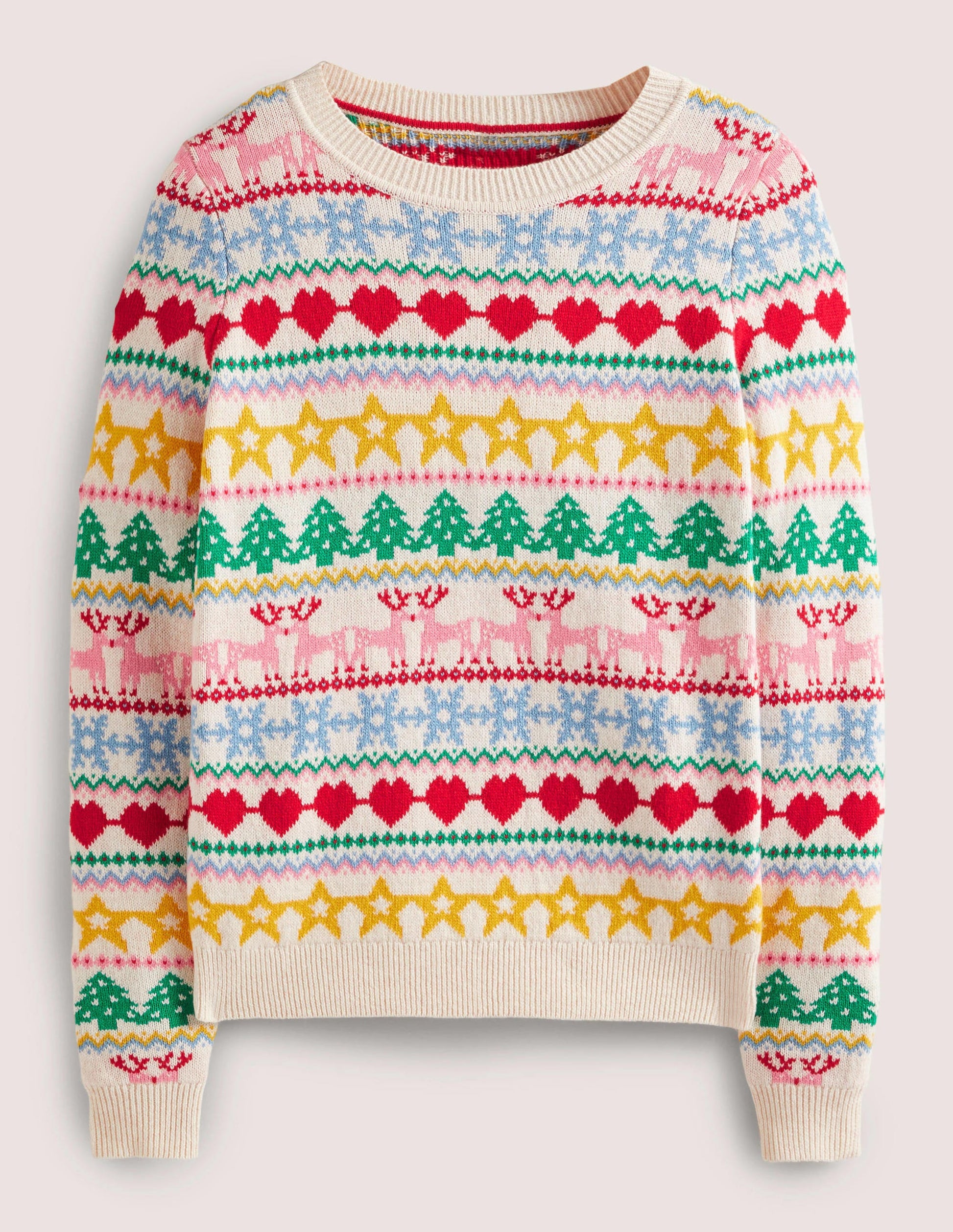 Festive Fair Isle Christmas Jumper-Multi Christmas Fair Isle-8
