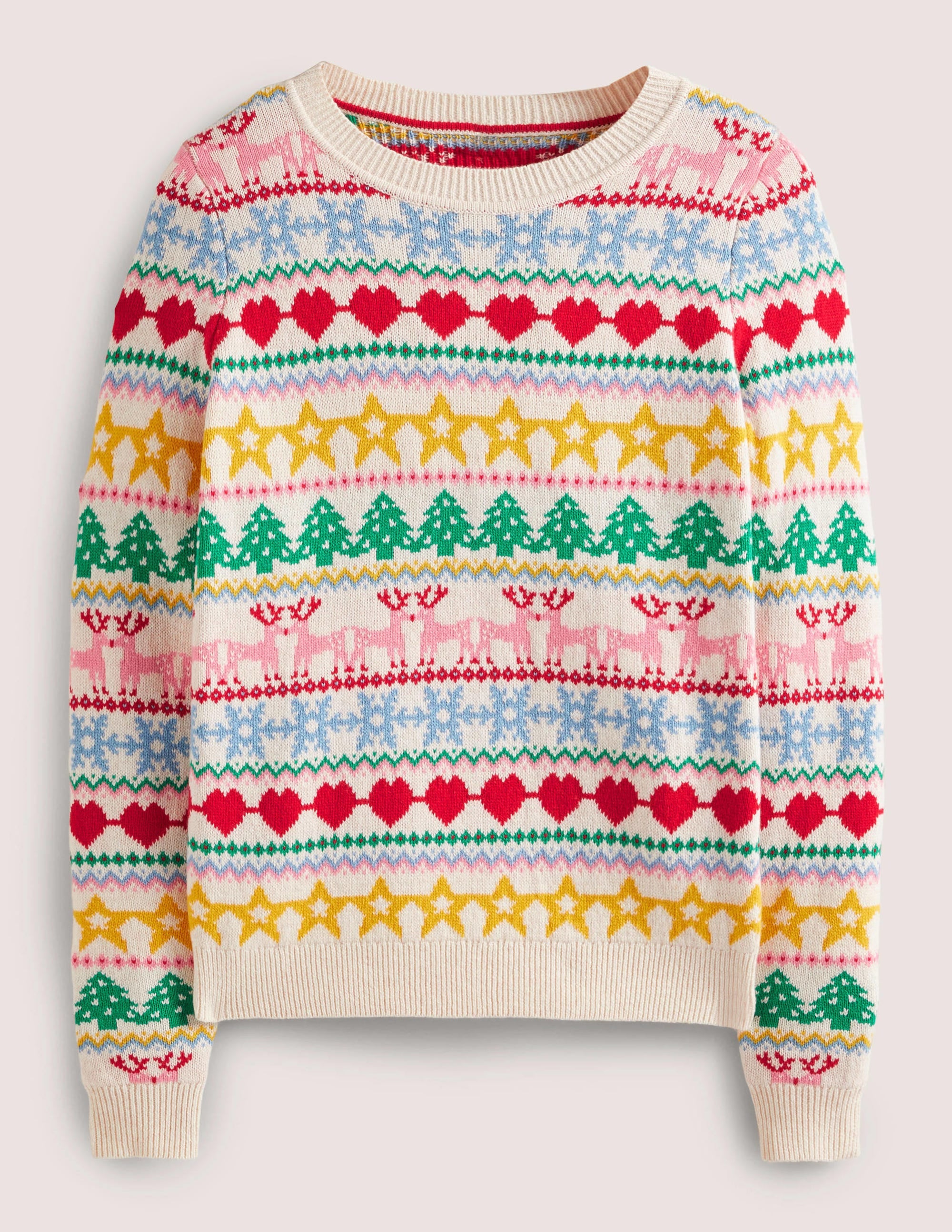 Festive Fair Isle Christmas Jumper-Multi Christmas Fair Isle - Image 8