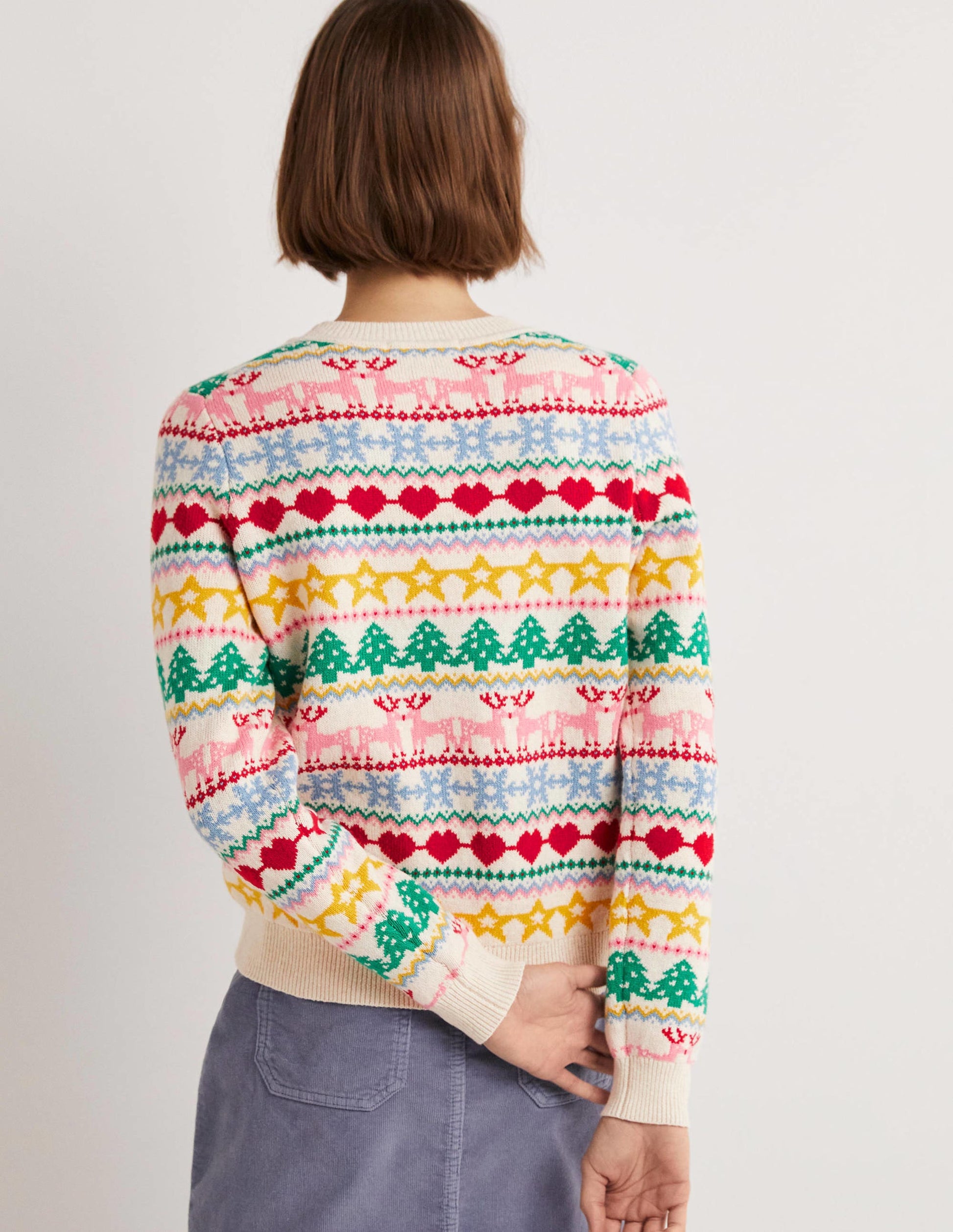 Festive Fair Isle Christmas Jumper-Multi Christmas Fair Isle-3