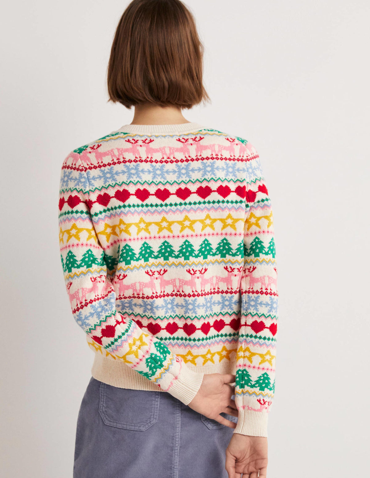 Festive Fair Isle Christmas Jumper-Multi Christmas Fair Isle - Image 3