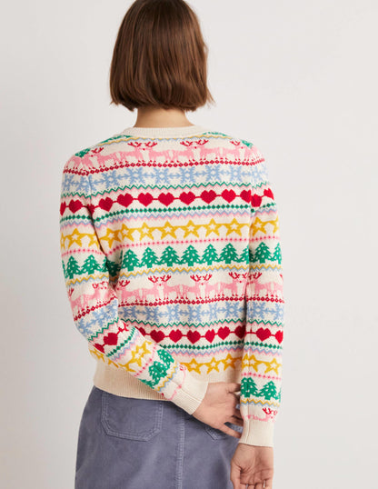 Festive Fair Isle Christmas Jumper-Multi Christmas Fair Isle-3