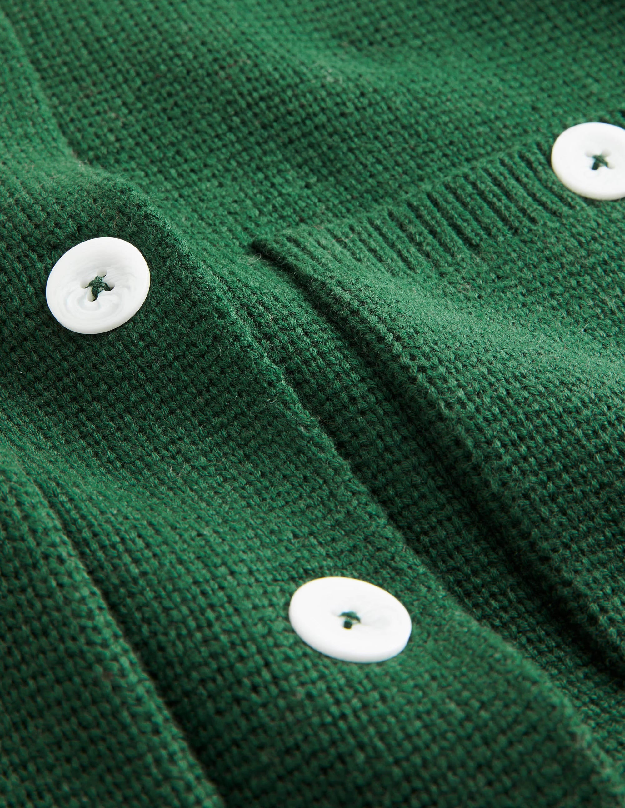 Wool Blend Cardigan-Hunter Green - Image 7