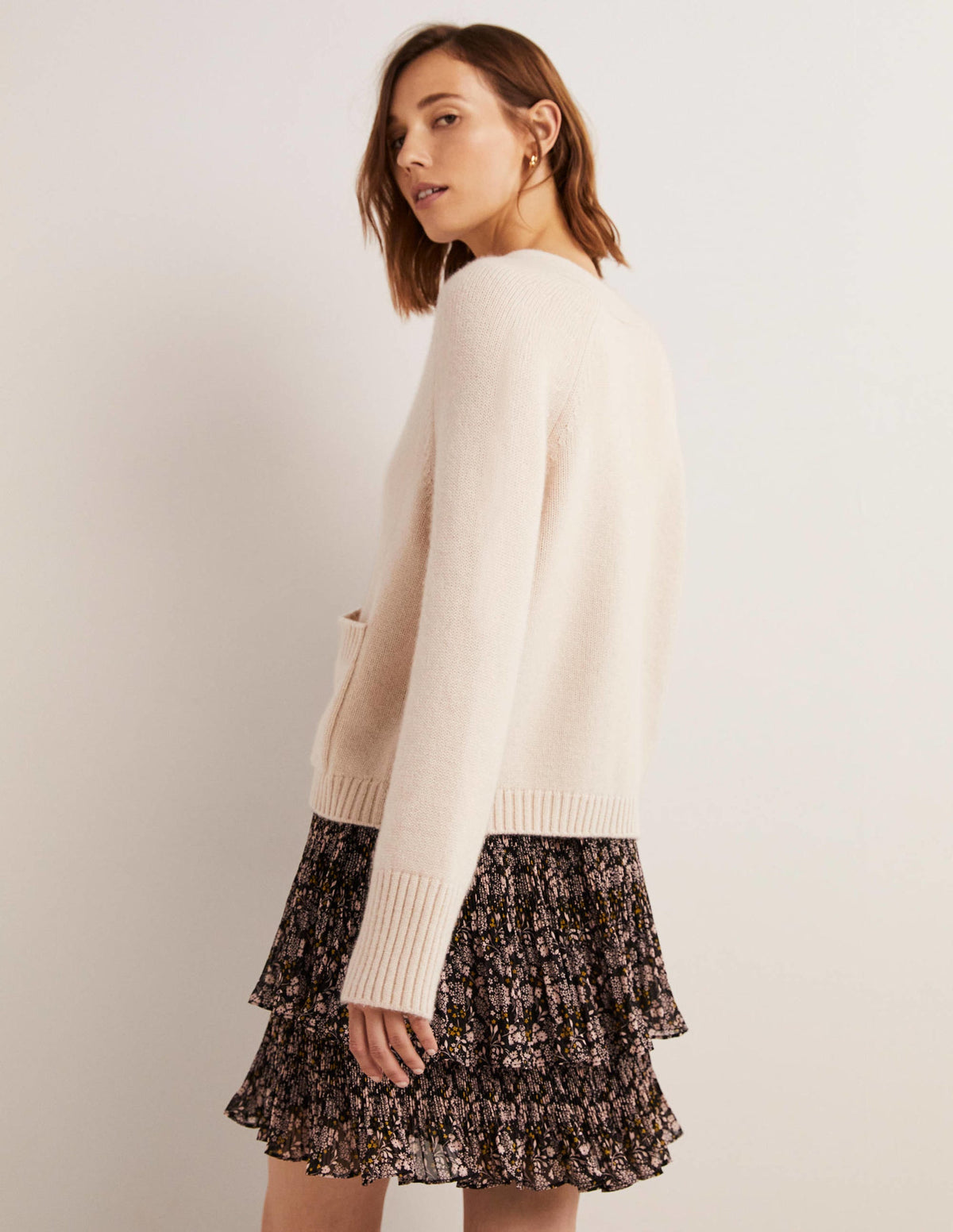 Cashmere Rib Cardigan-Rope - Image 3