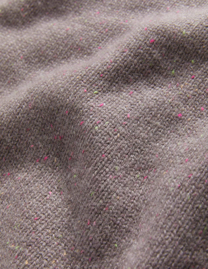 Chunky Cashmere Crew Neck Tank-Grey, Multi Nep-7