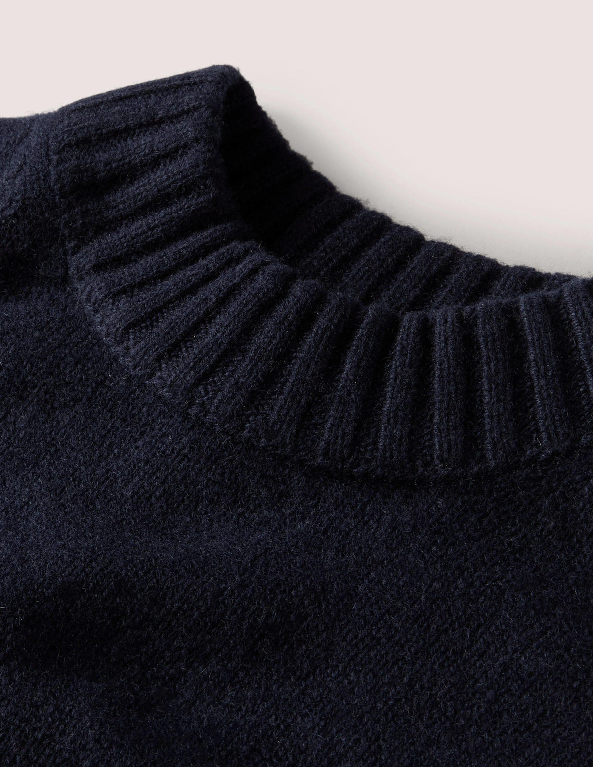 Chunky Cashmere Crew Neck Tank-Navy-7