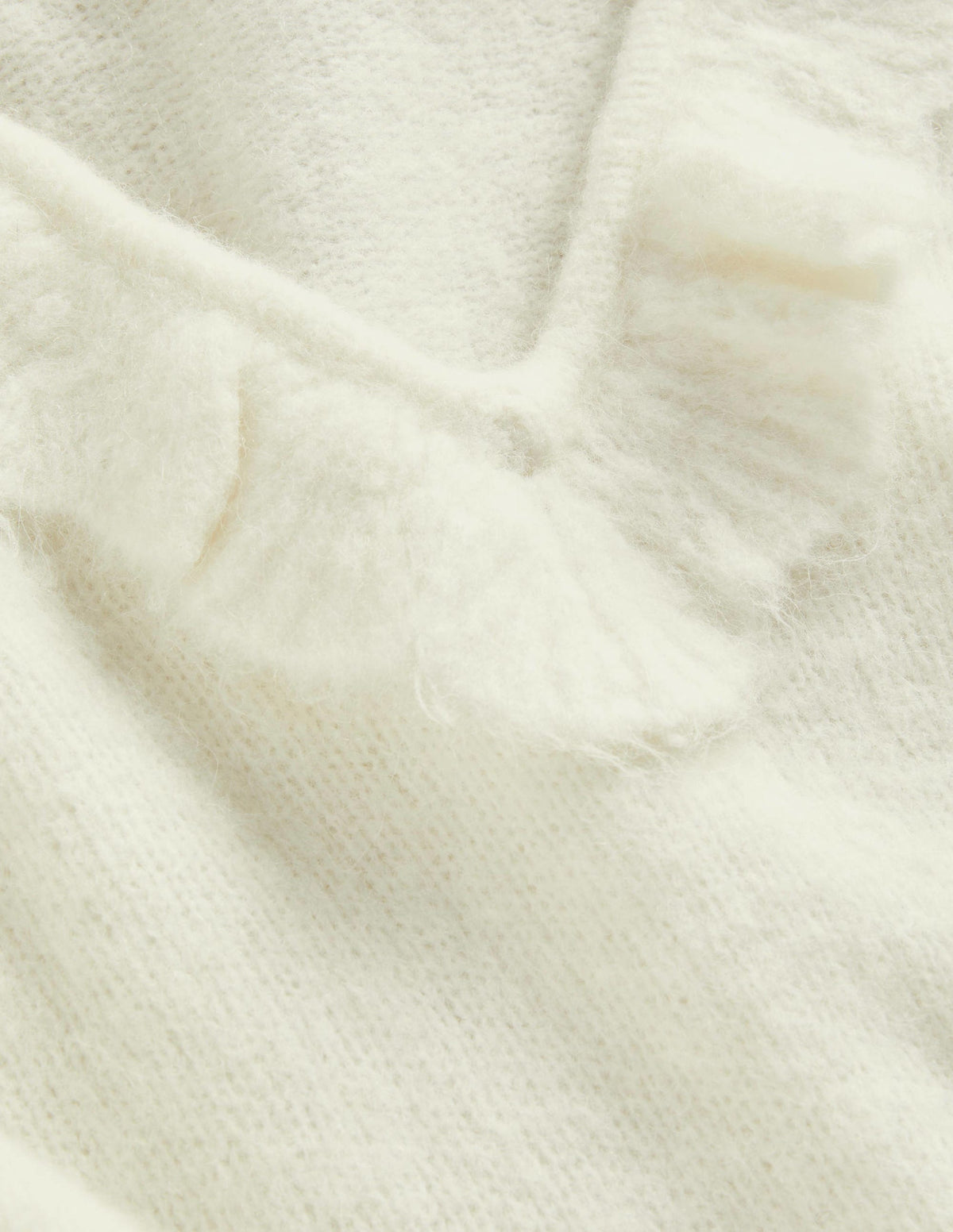 Fluffy Frill Jumper-Ivory - Image 6