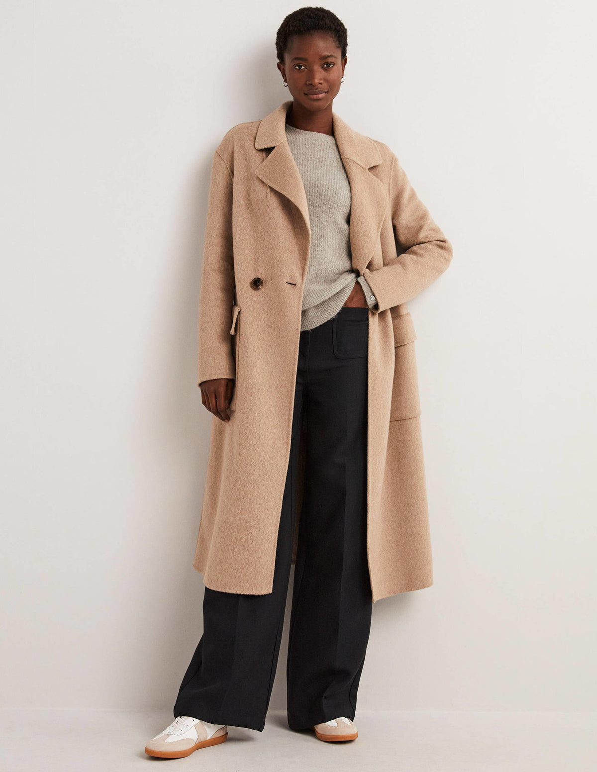 Jewel Button Fluffy Jumper-Mink Melange - Image 5
