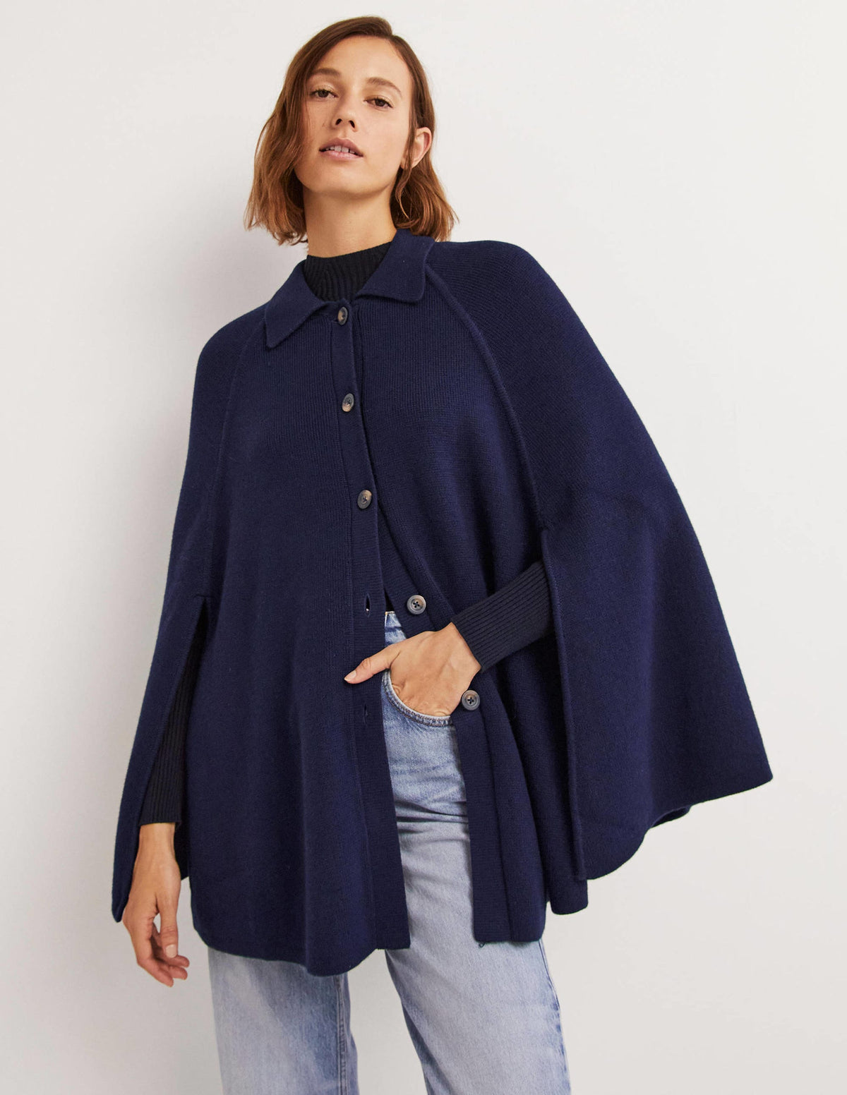 Cape Coatigan-Navy - Image 1