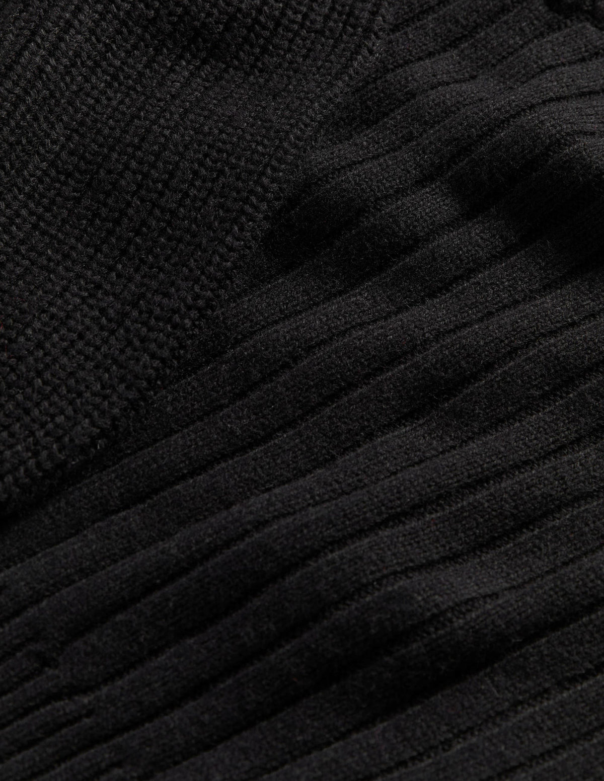 Sweetheart Neck Blouson Jumper-Black-6