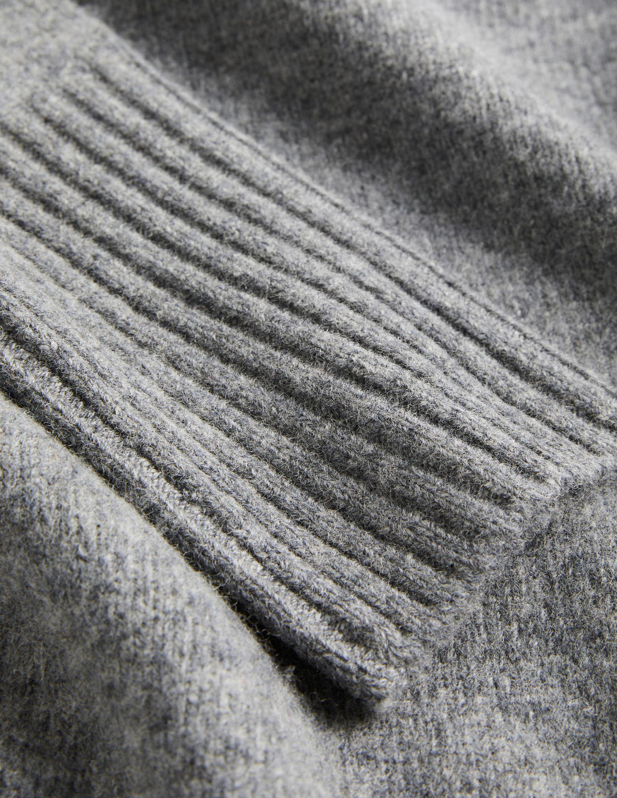 Jessica Oversized Jumper-Light Charcoal Melange-7