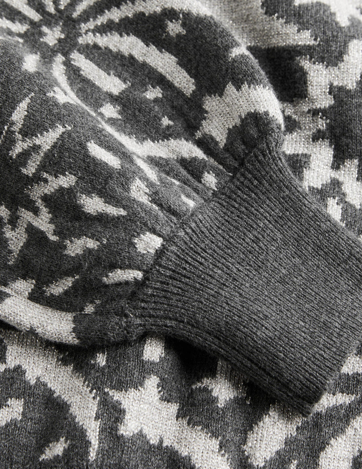 Jacquard Firework Jumper-Charcoal, Firework Bloom-6