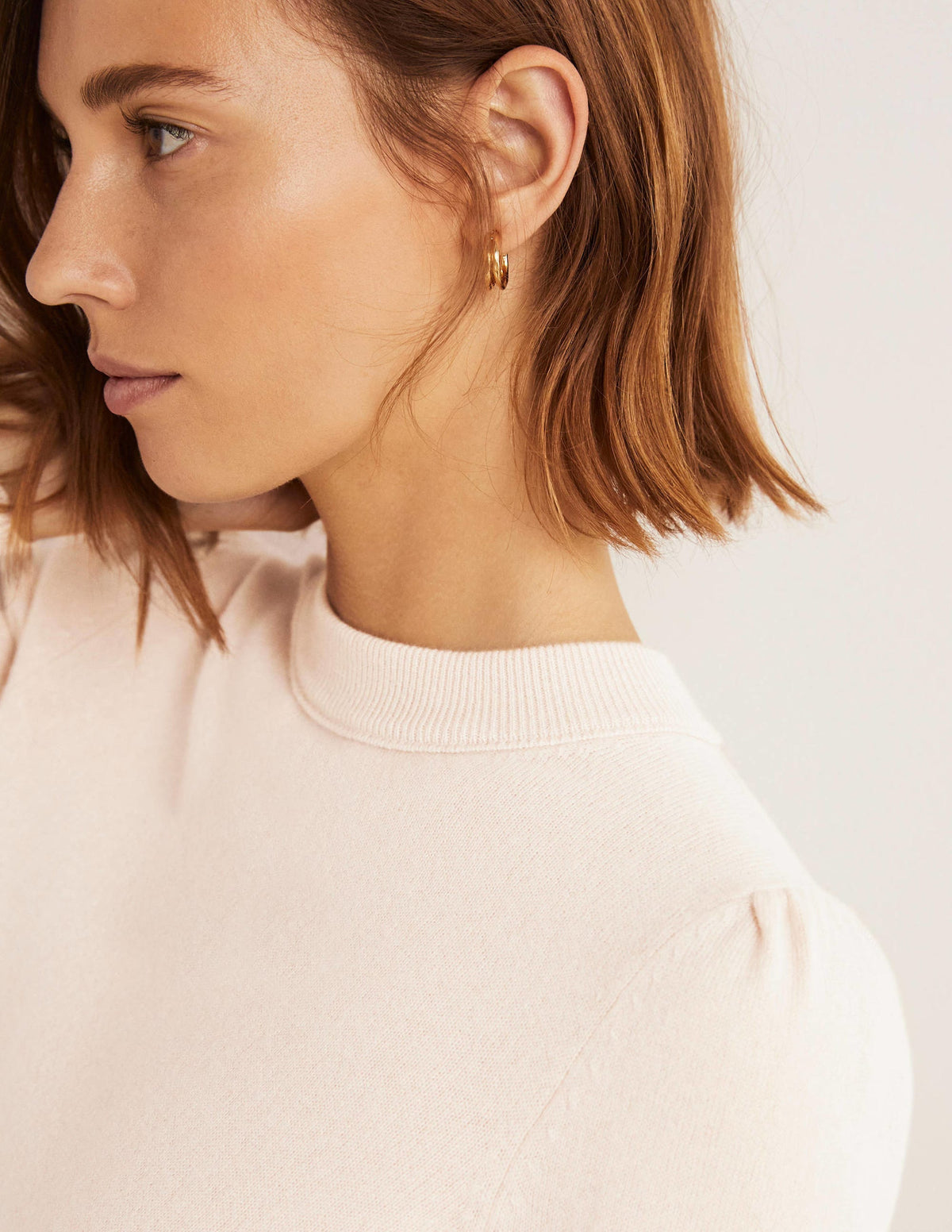 Cashmere Puff Shoulder Jumper-Rope-2