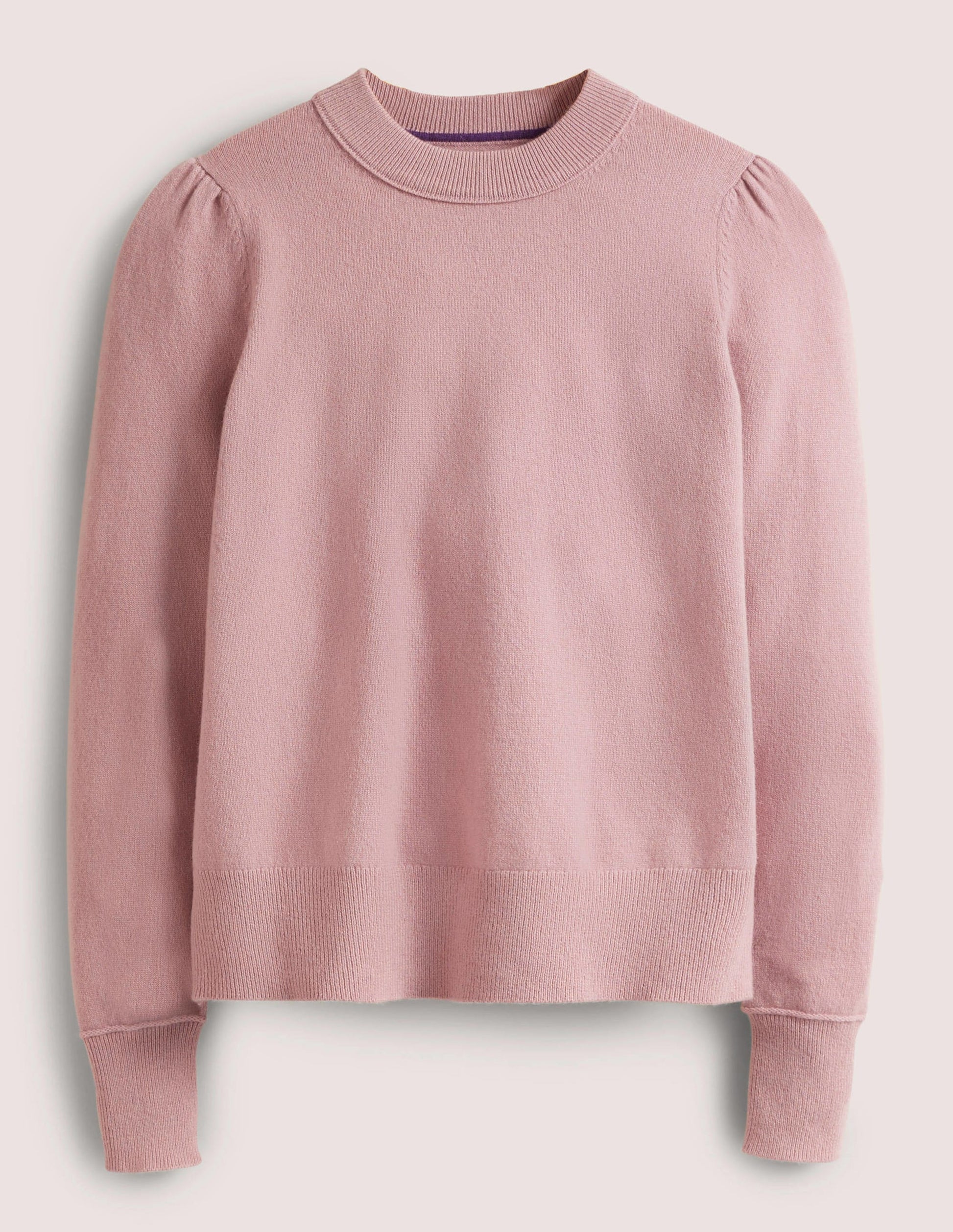 Cashmere Puff Shoulder Jumper-Violet Purple-4