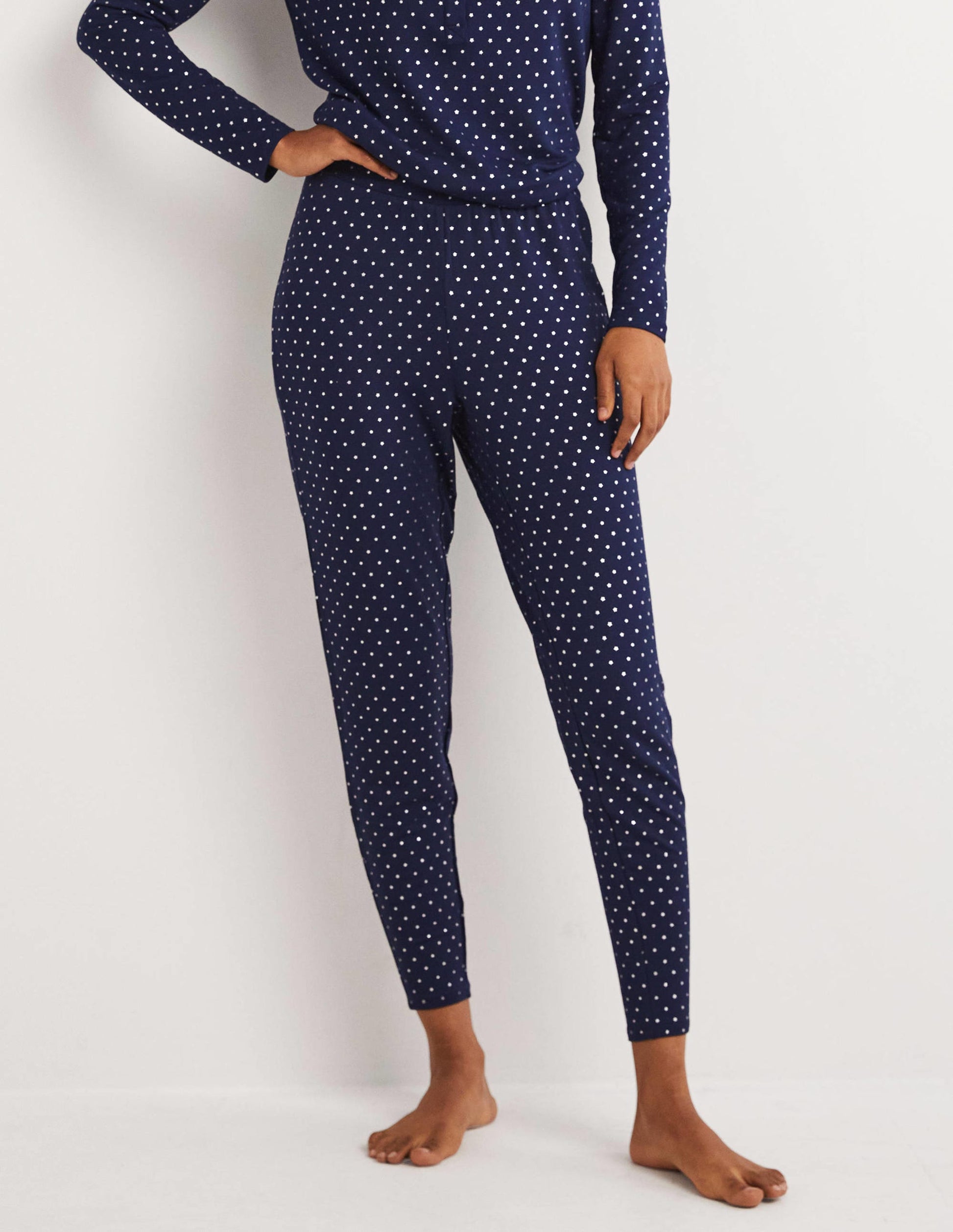 Jersey Bottoms-French Navy, Silver Star-4