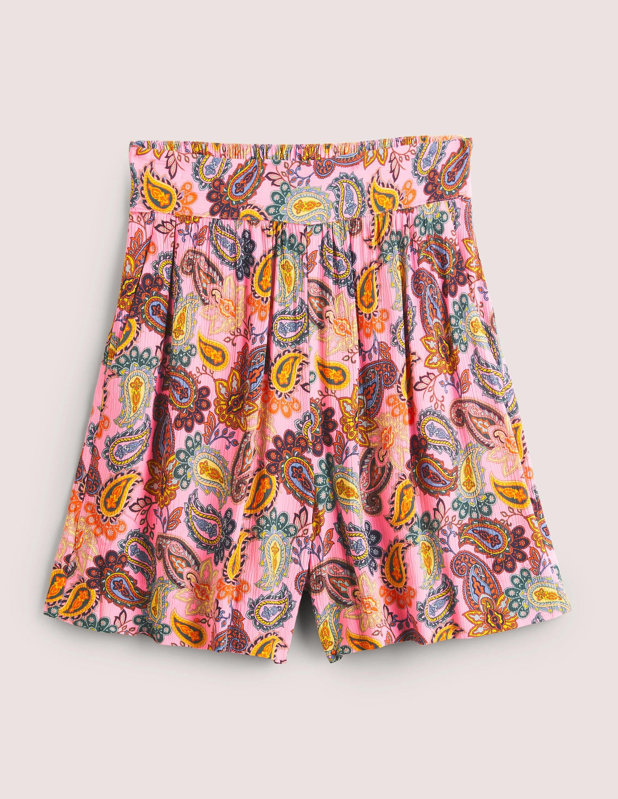 Grace Crinkle Shorts-Cherry Blossom, Paisley Charm - Image 5