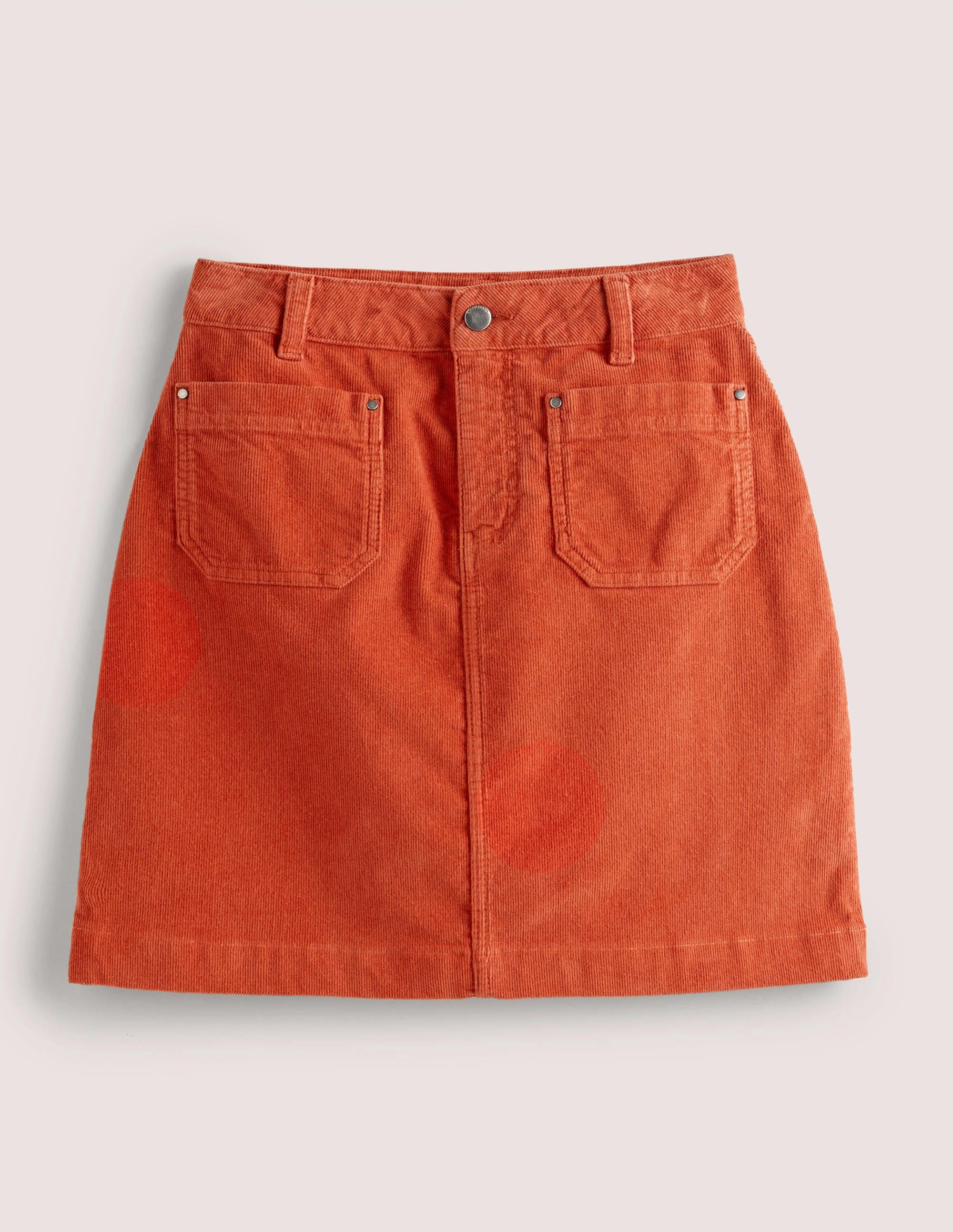 Corduroy Mini Skirt-Chilli Oil - Image 6