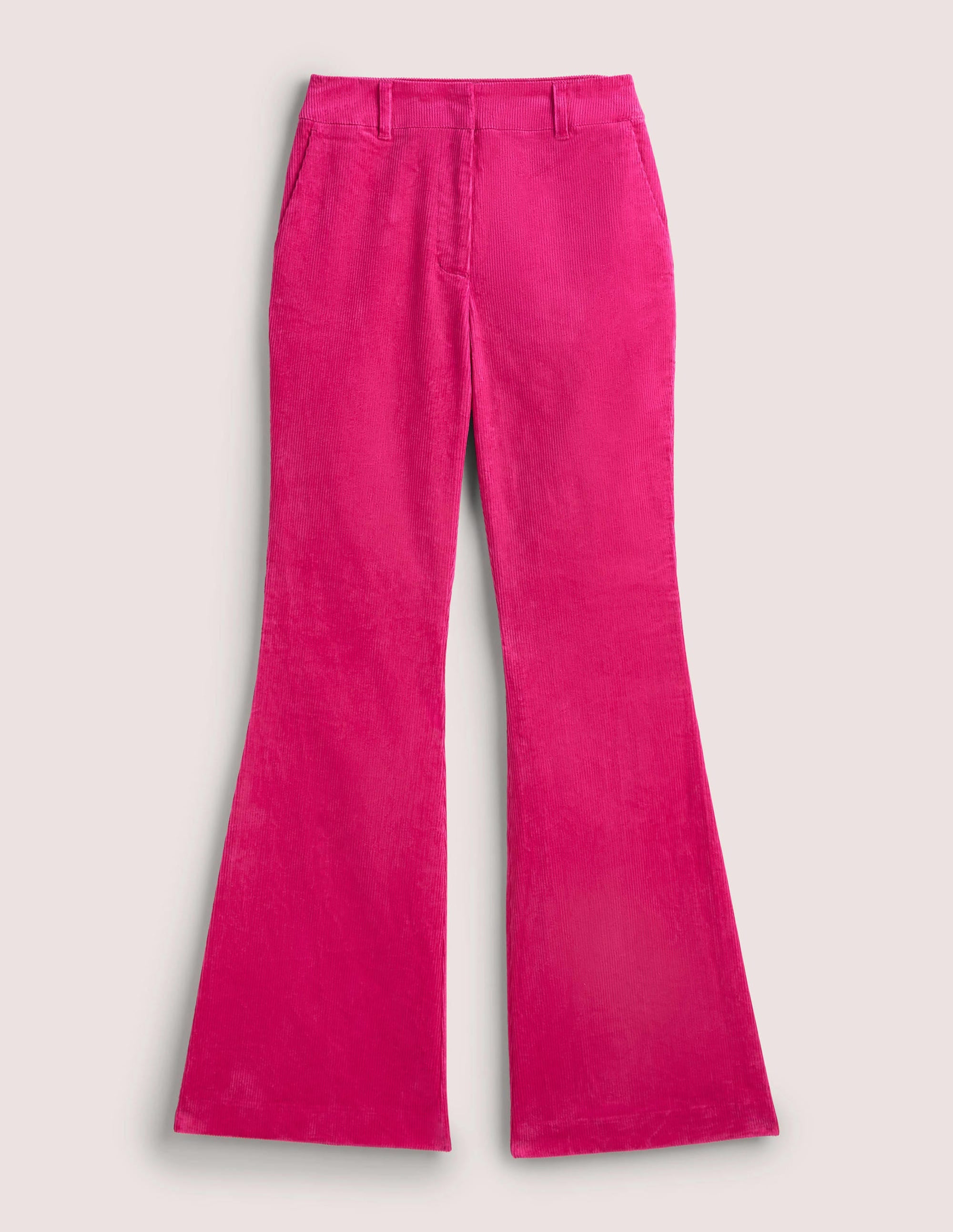 Corduroy Flare Trousers-Wild Watermelon PinK - Image 8
