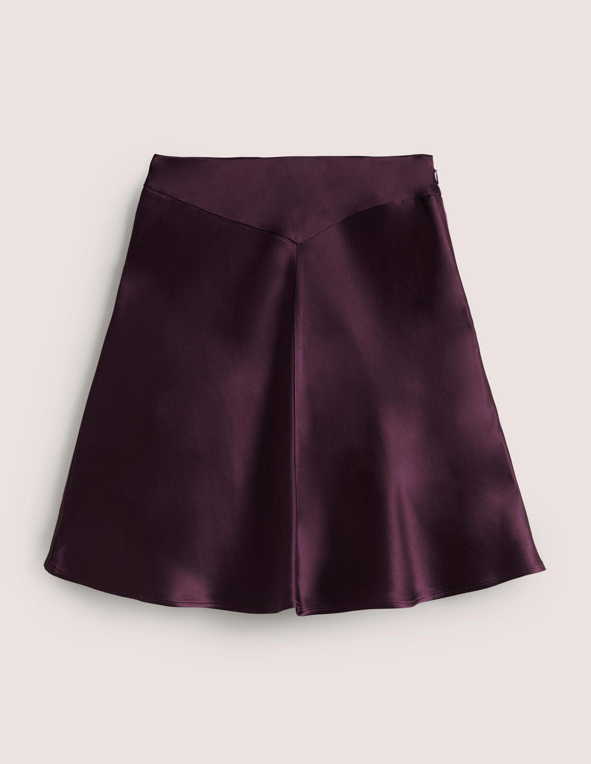 Purple Satin Bias-cut Mini Skirt-Fig-6