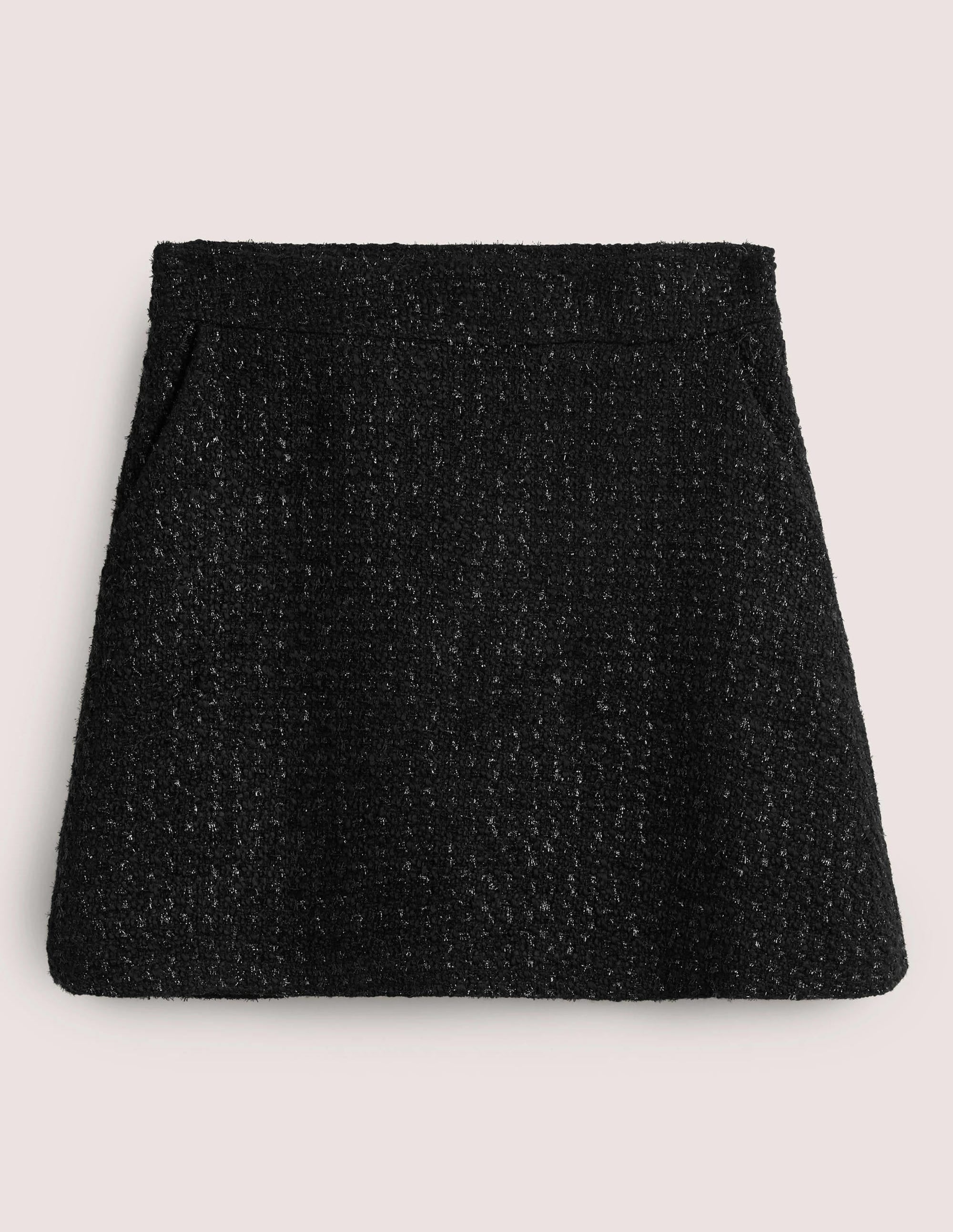 Tweed Metallic Mini Skirt-Shimmery Tweed - Image 6