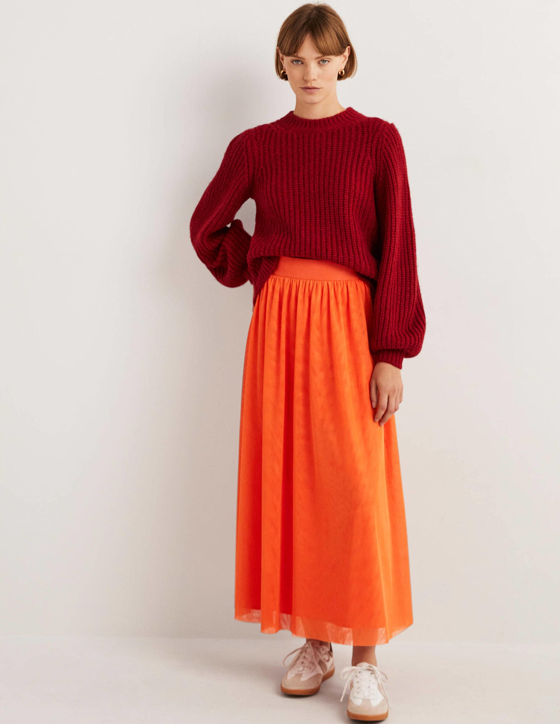 Tulle Full Midi Skirt-Tigerlily-1