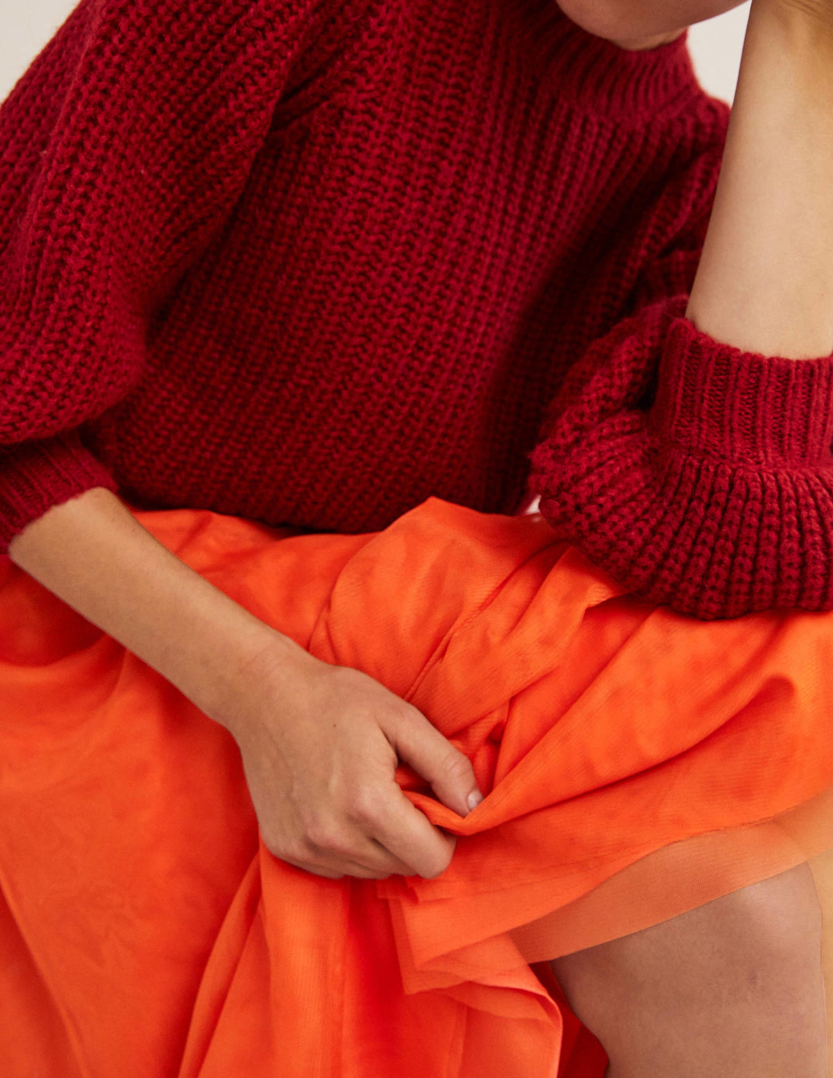 Tulle Full Midi Skirt-Tigerlily-5