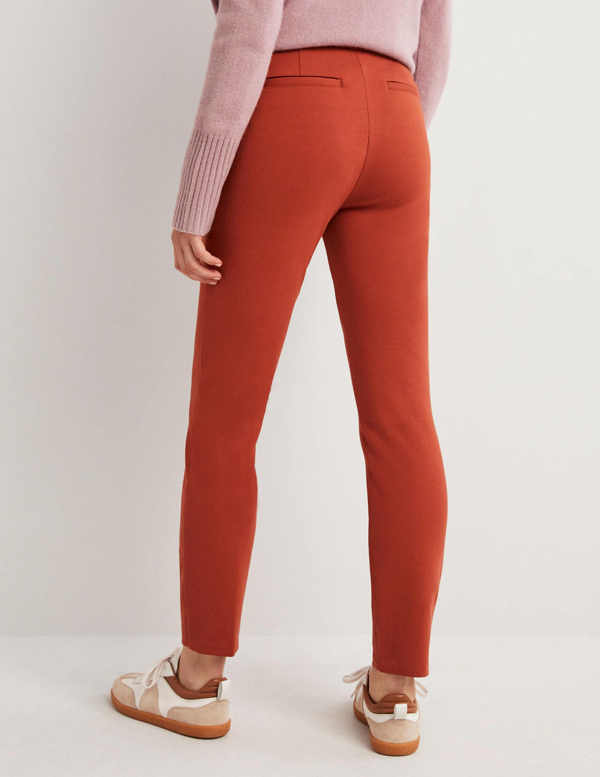 Hampshire 7/8 Ponte Trousers-Chilli Oil-3