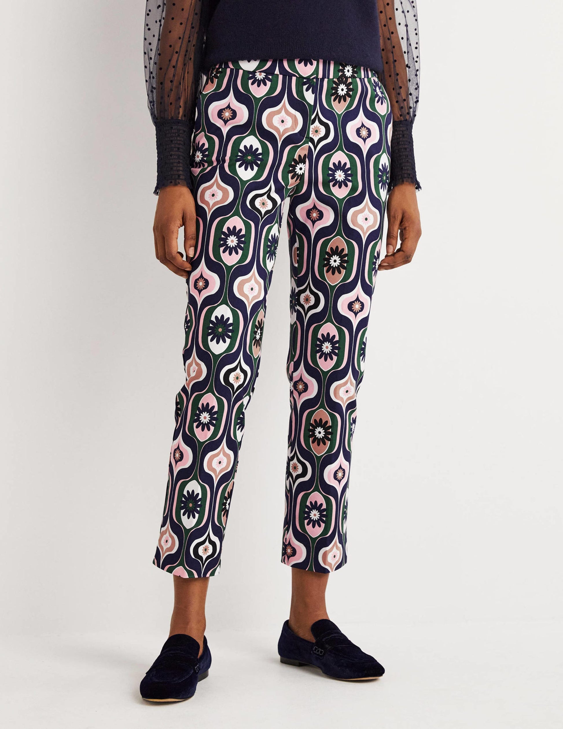 Richmond 7/8 Trouser-Multi, Geo Swirl-4