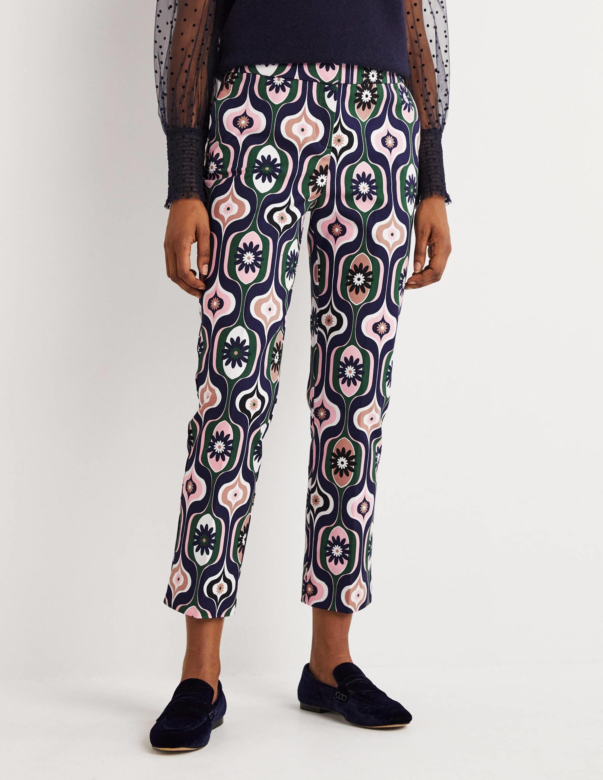 Richmond 7/8 Trouser-Multi, Geo Swirl - Image 4