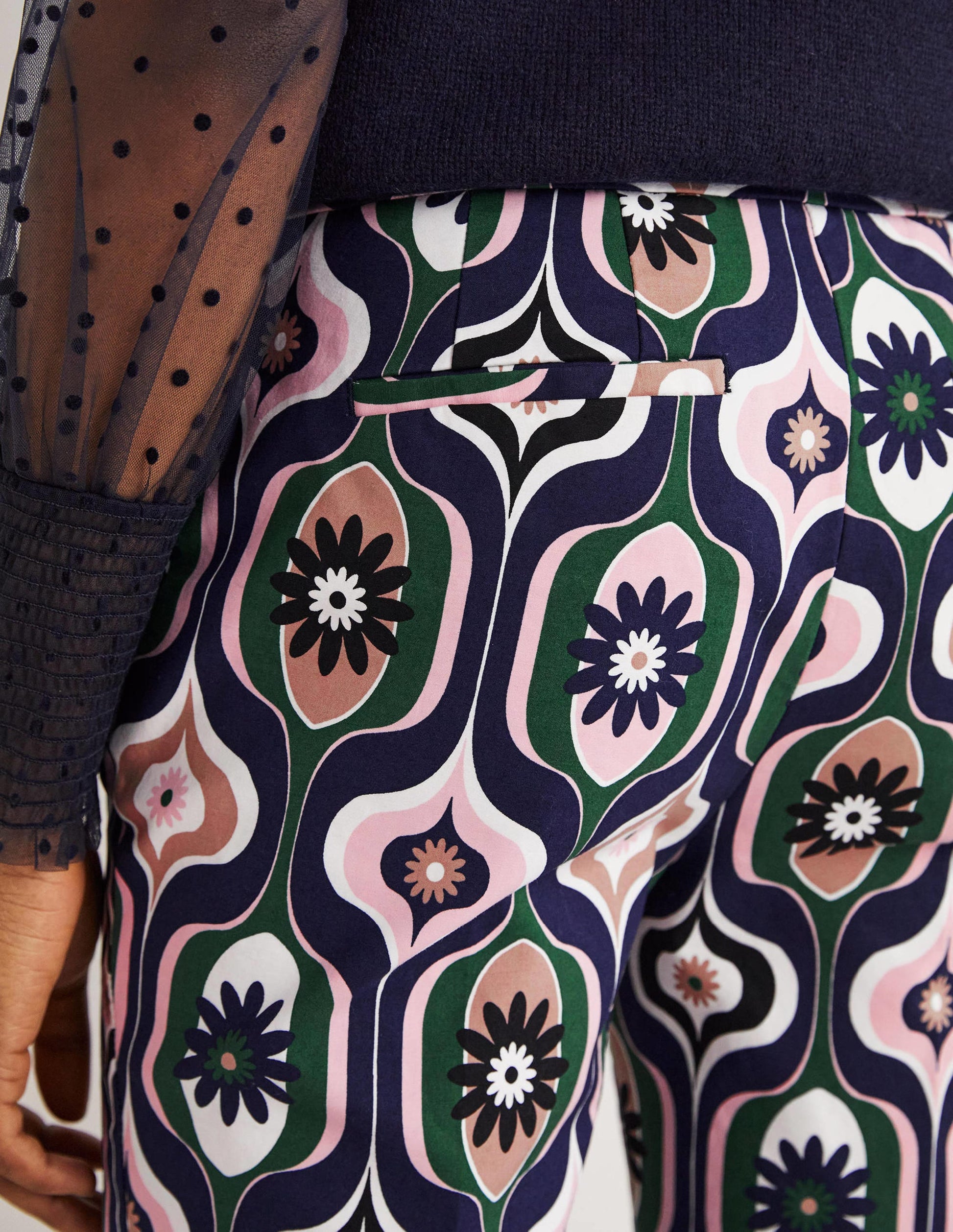 Richmond 7/8 Trouser-Multi, Geo Swirl-5