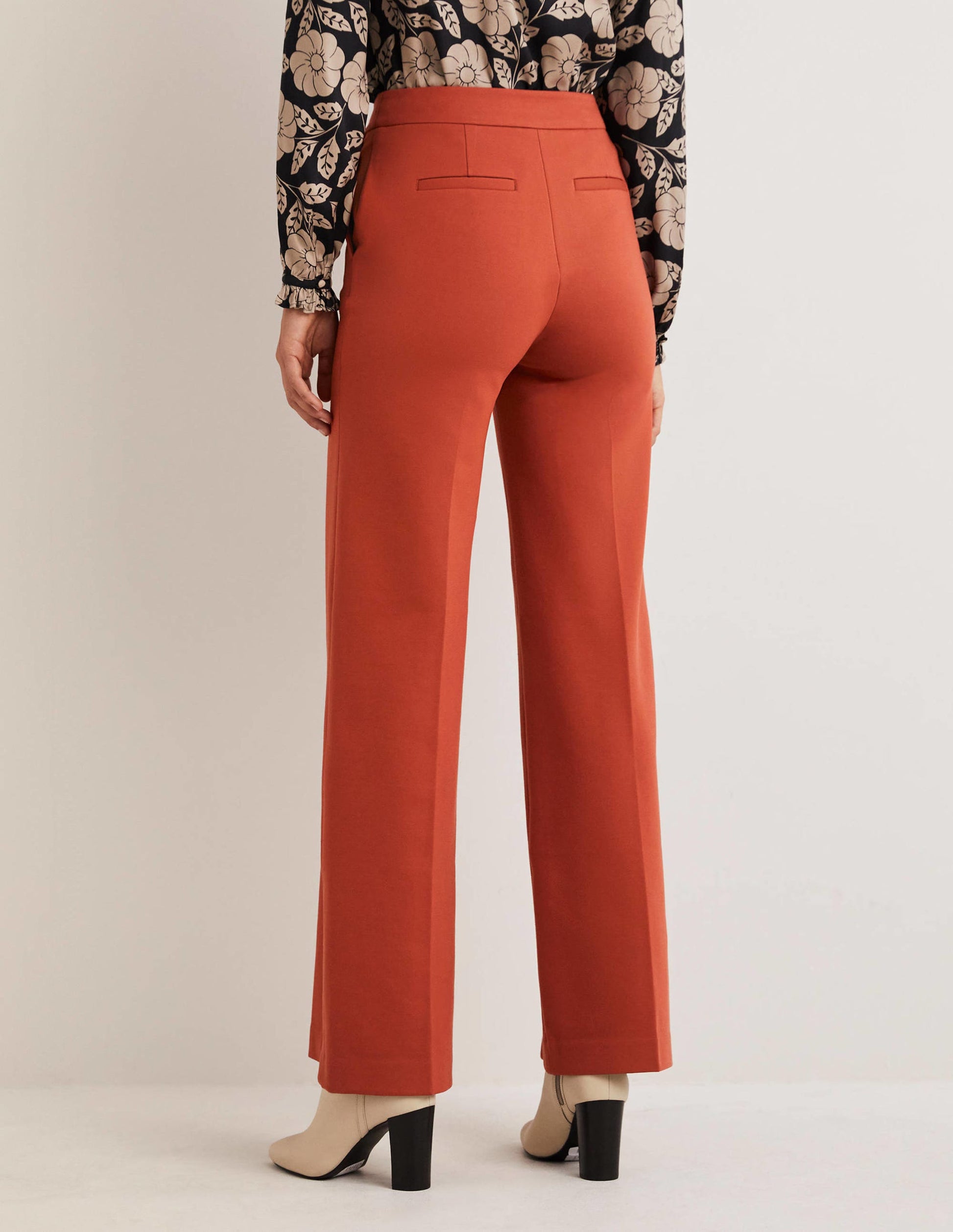 Westbourne Ponte Trousers-Chilli Oil-3