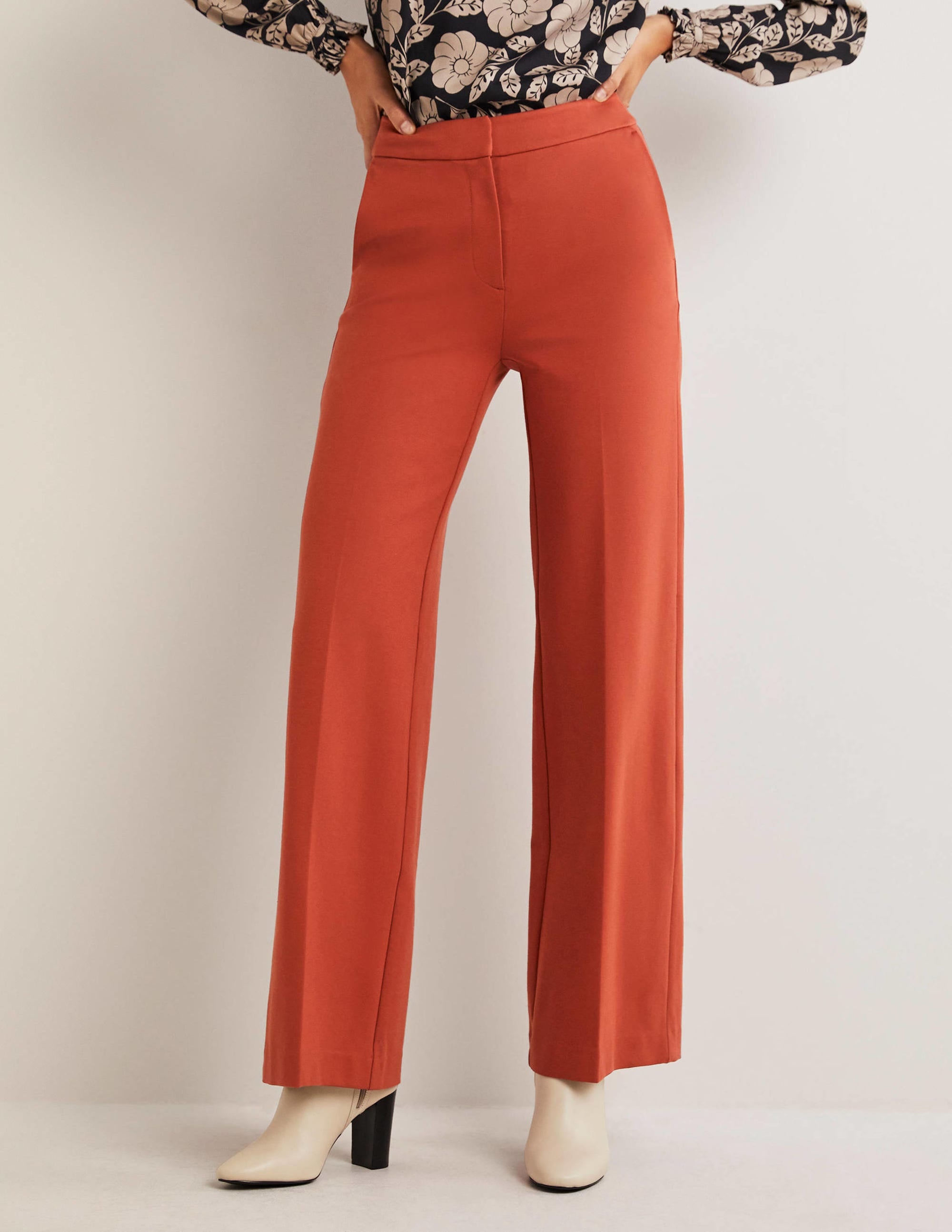 Westbourne Ponte Trousers-Chilli Oil - Image 4