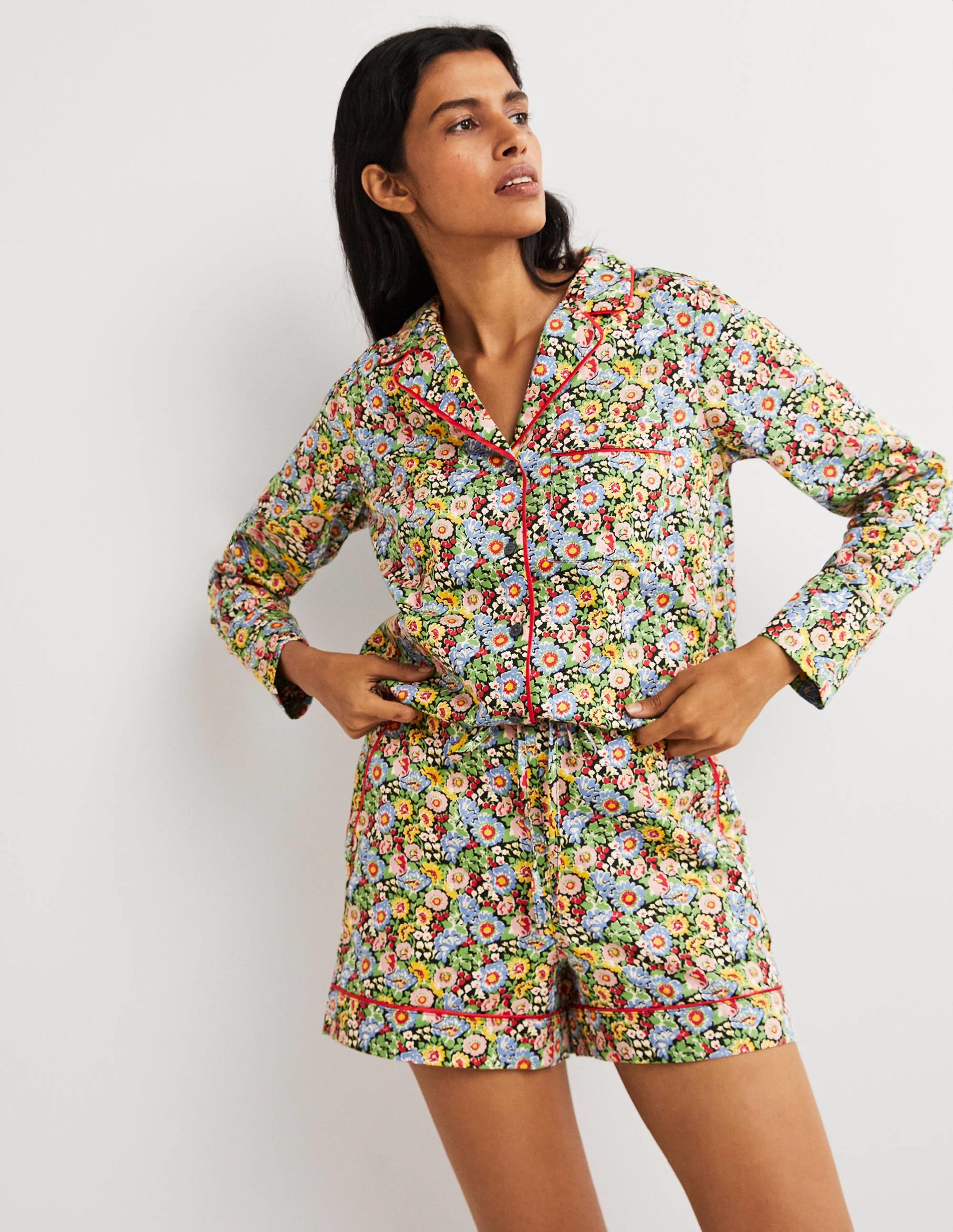 Easy Cotton Sleep Short-Multi, Flora Illusion - Image 1