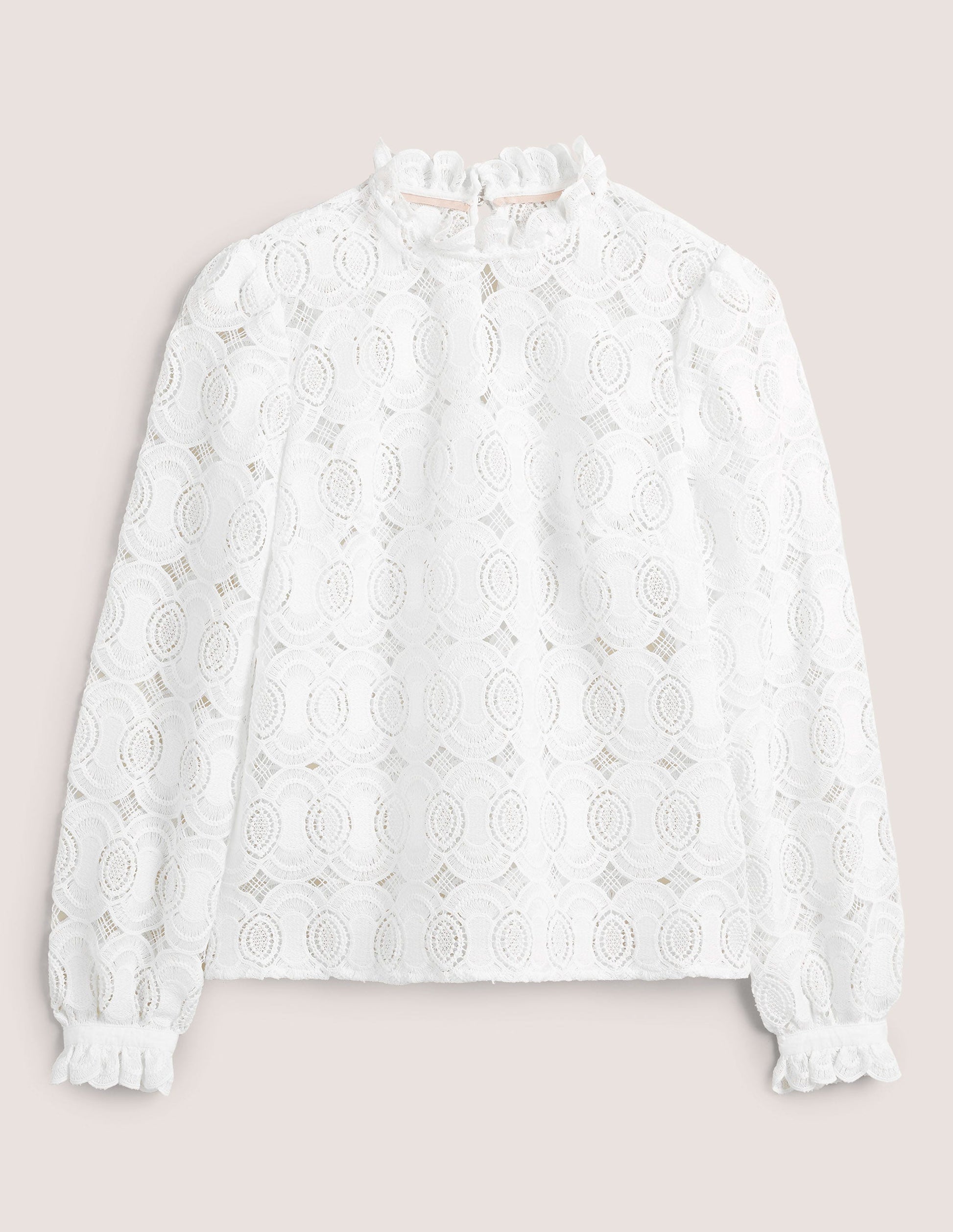 Textured Popover Blouse-White-6