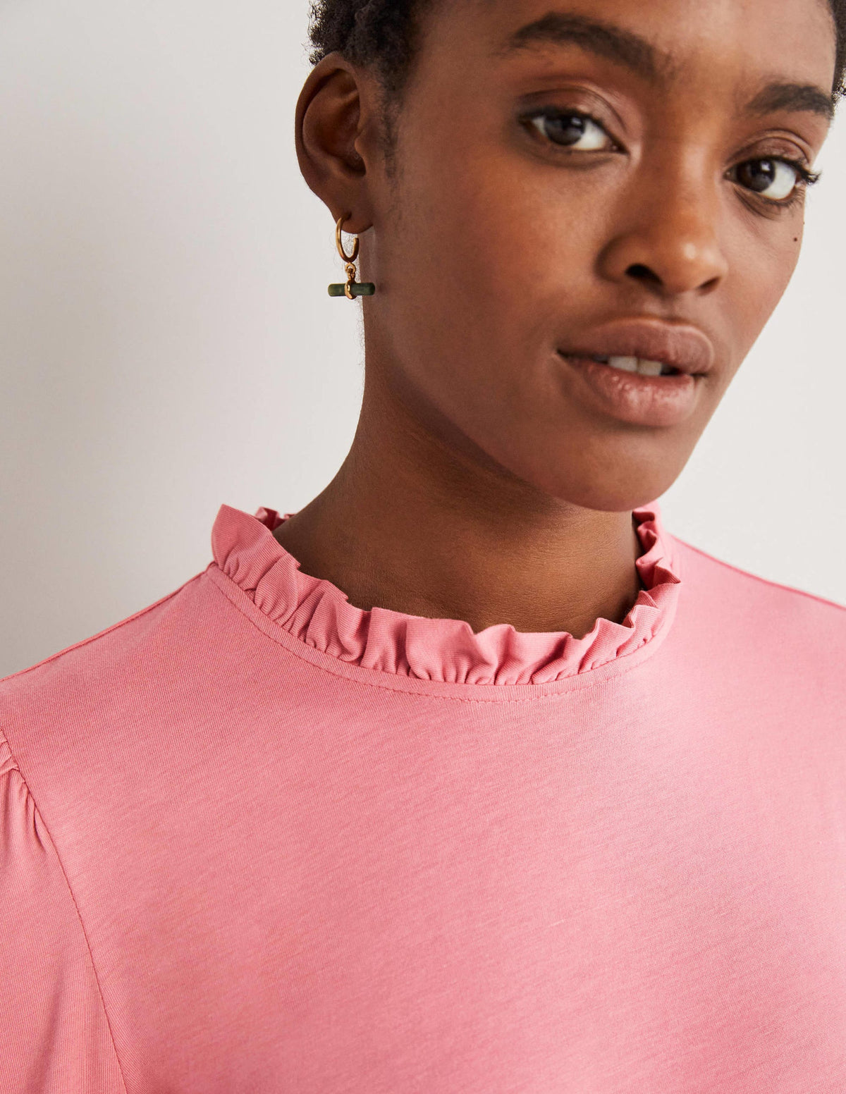 Supersoft Frill Detail Top-Wild Rose - Image 2
