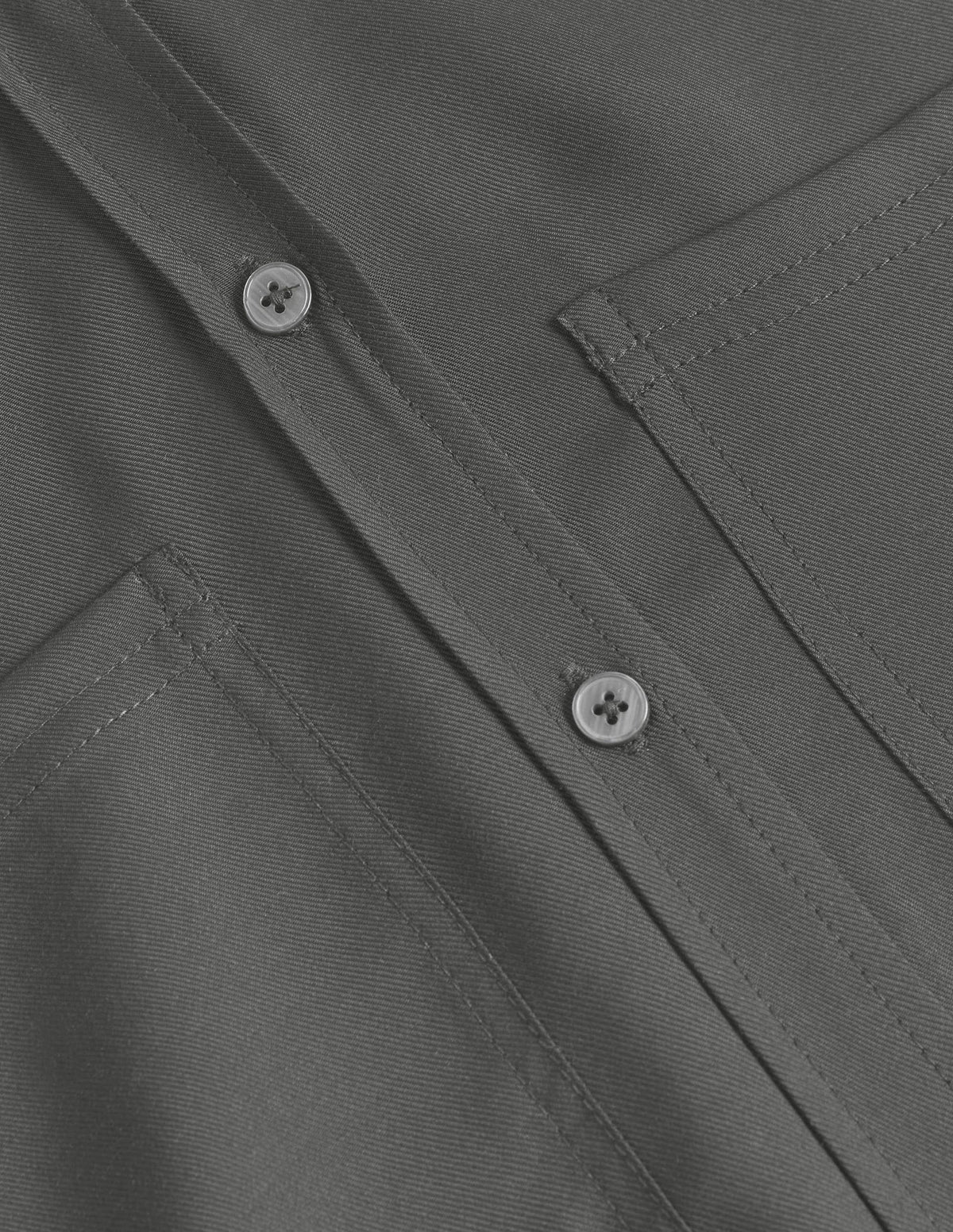 Longline Pocket Detail Shirt-Black - Image 6