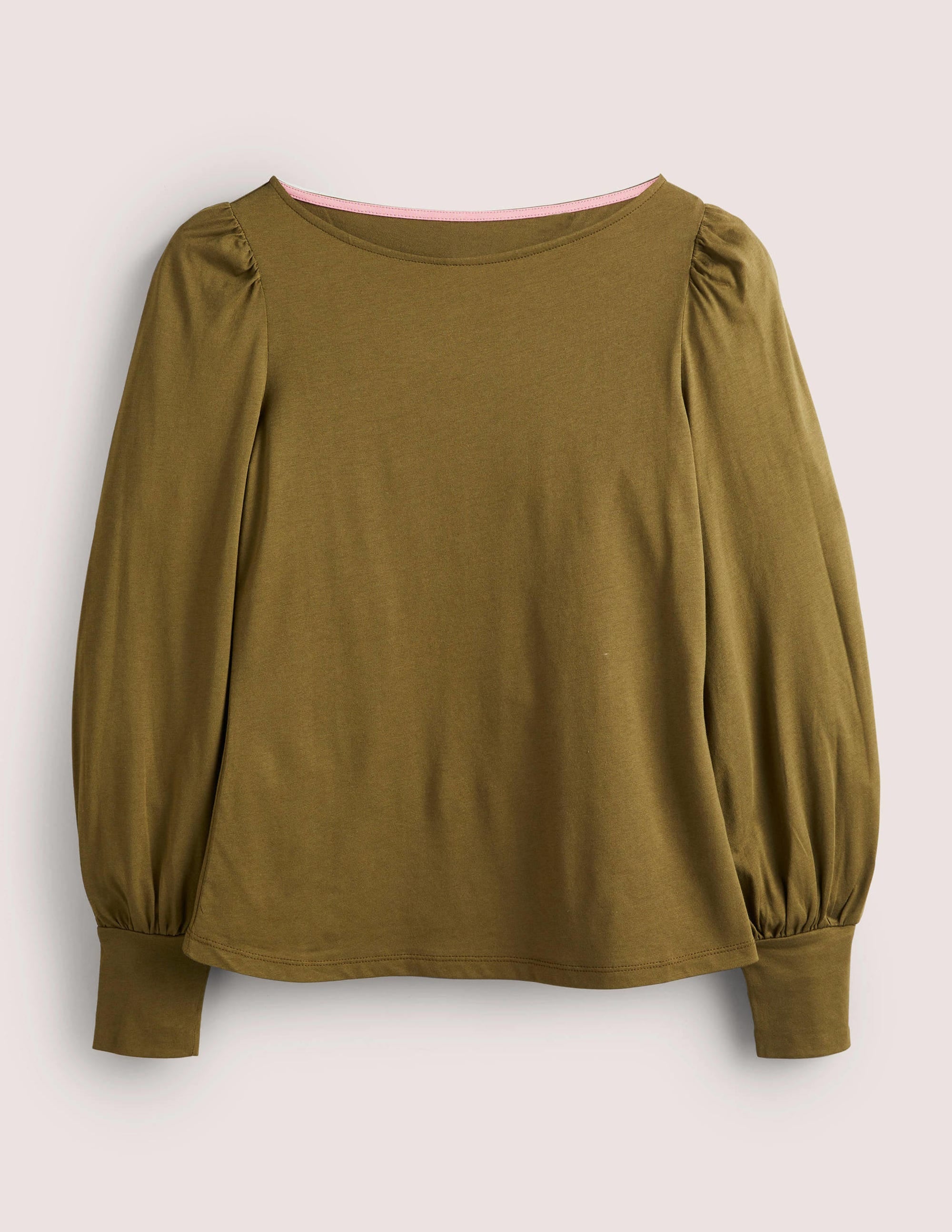 Supersoft Boat Neck Top-Basil - Image 6